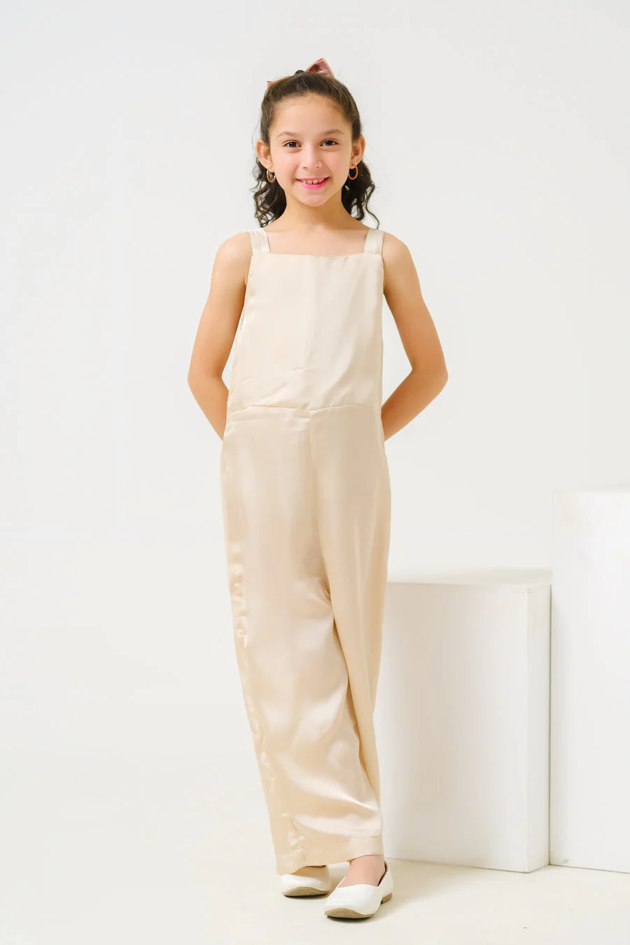 Sprinkles Stitched 2 Piece Formals Jumpsuit Kids Suit-Chic Sparkle Ensemble Jumpsuit with Bolero Jacket - Image 4