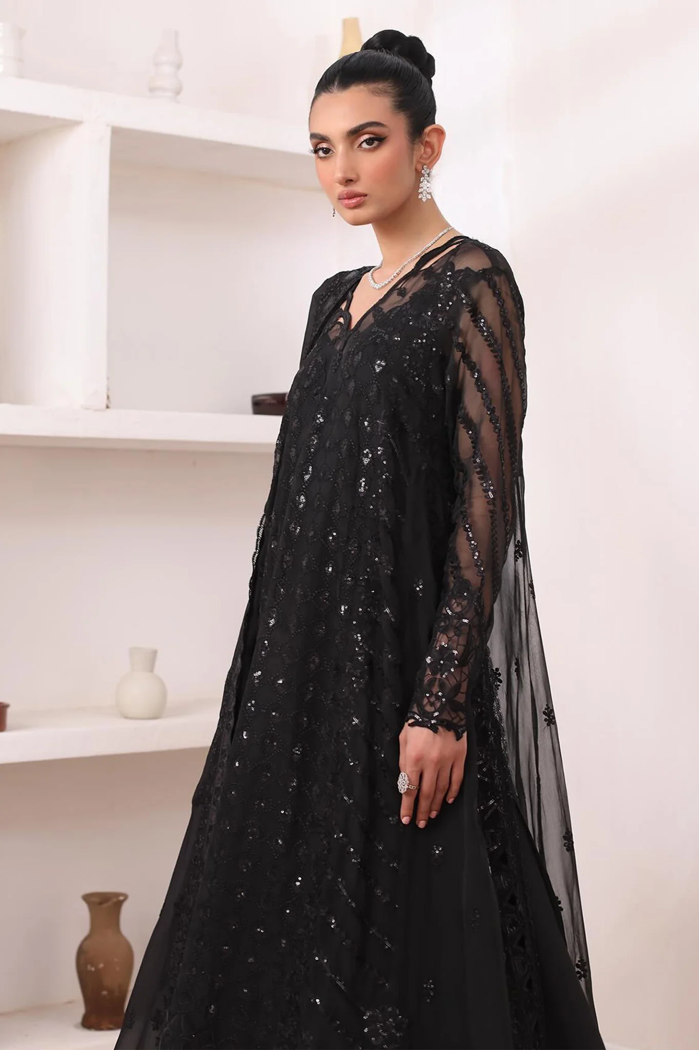 Chiffon De Luxe By Noor Saadia Asad Unstitched 3 Piece Luxury Formals Suit-D-04-Natalia - Image 2