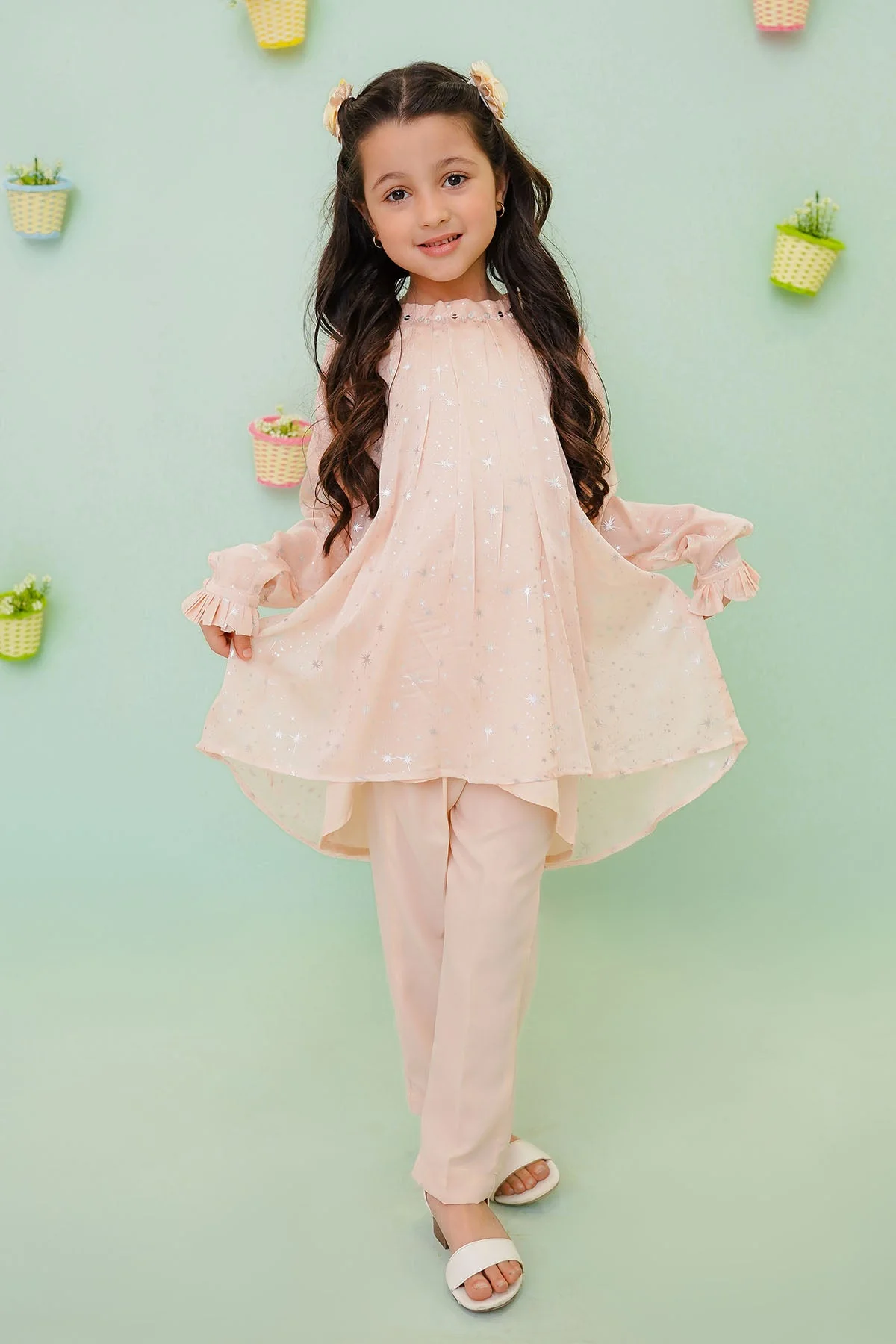 Ochre Clothing Chiffon Printed 2 Pc Suit