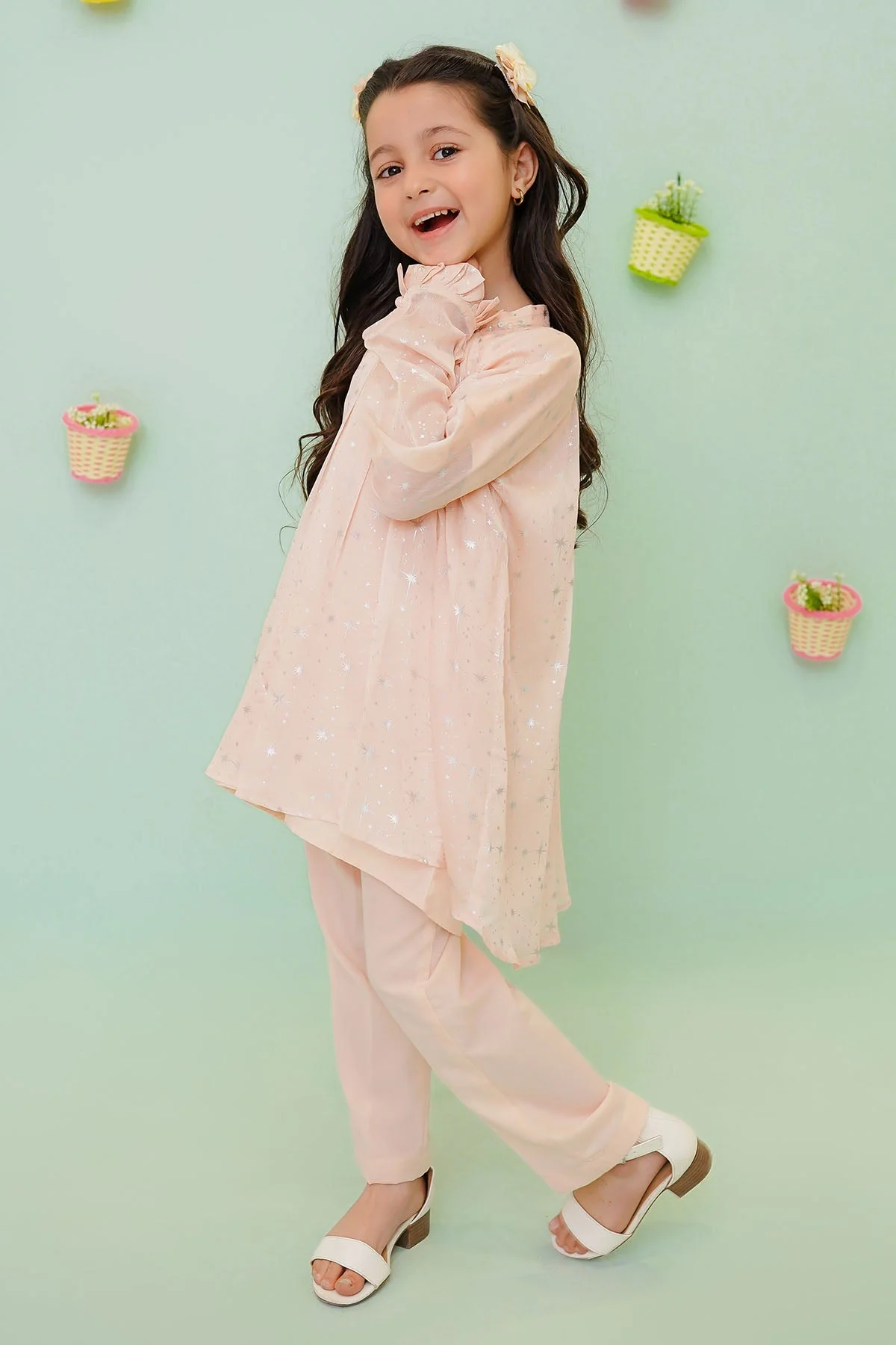 Ochre Clothing Chiffon Printed 2 Pc Suit - Image 2
