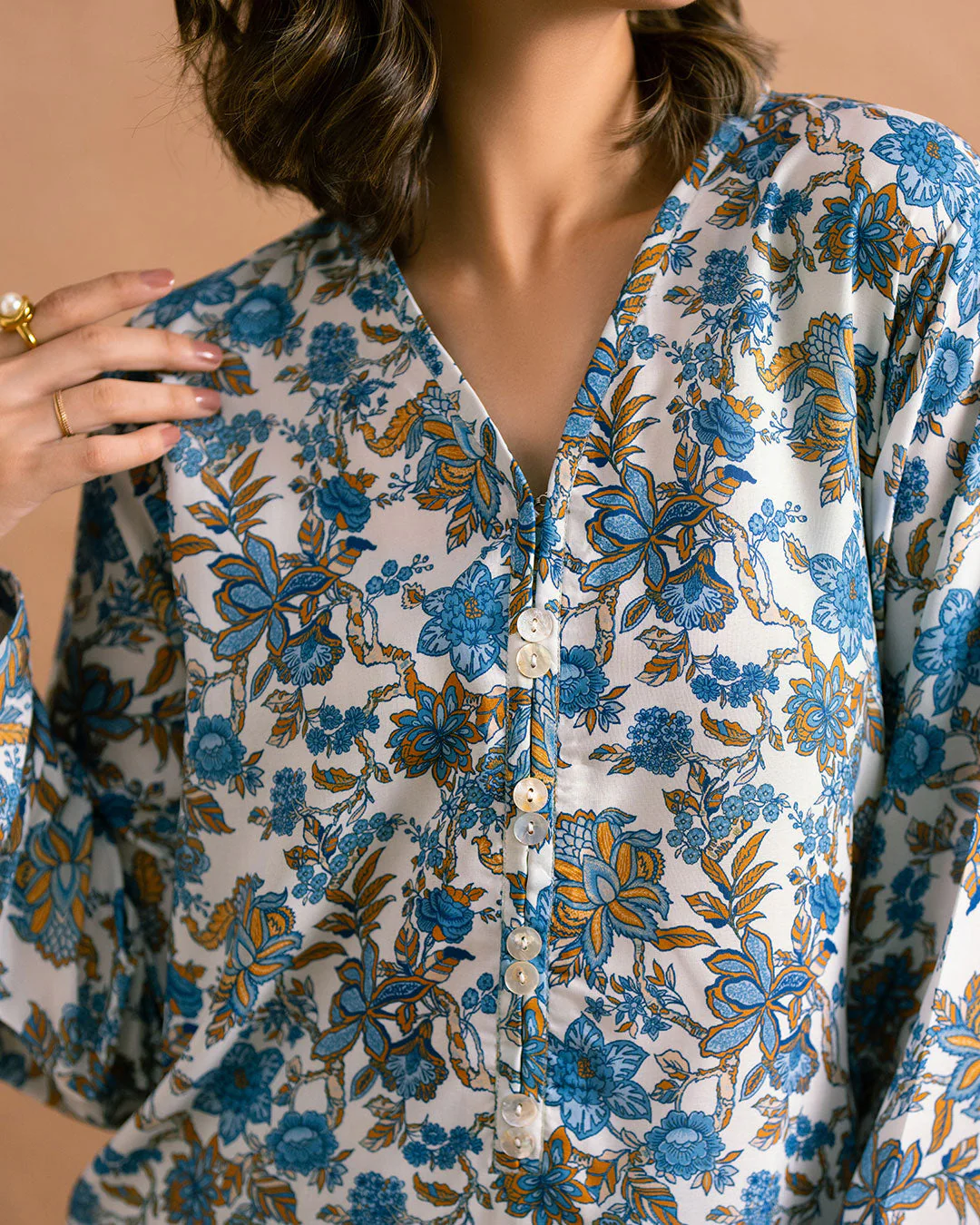 Ayla Studio Stitched PRINTED ESSENTIAL 2PC CO-ORD - Chinoiseries Bliss - Image 3