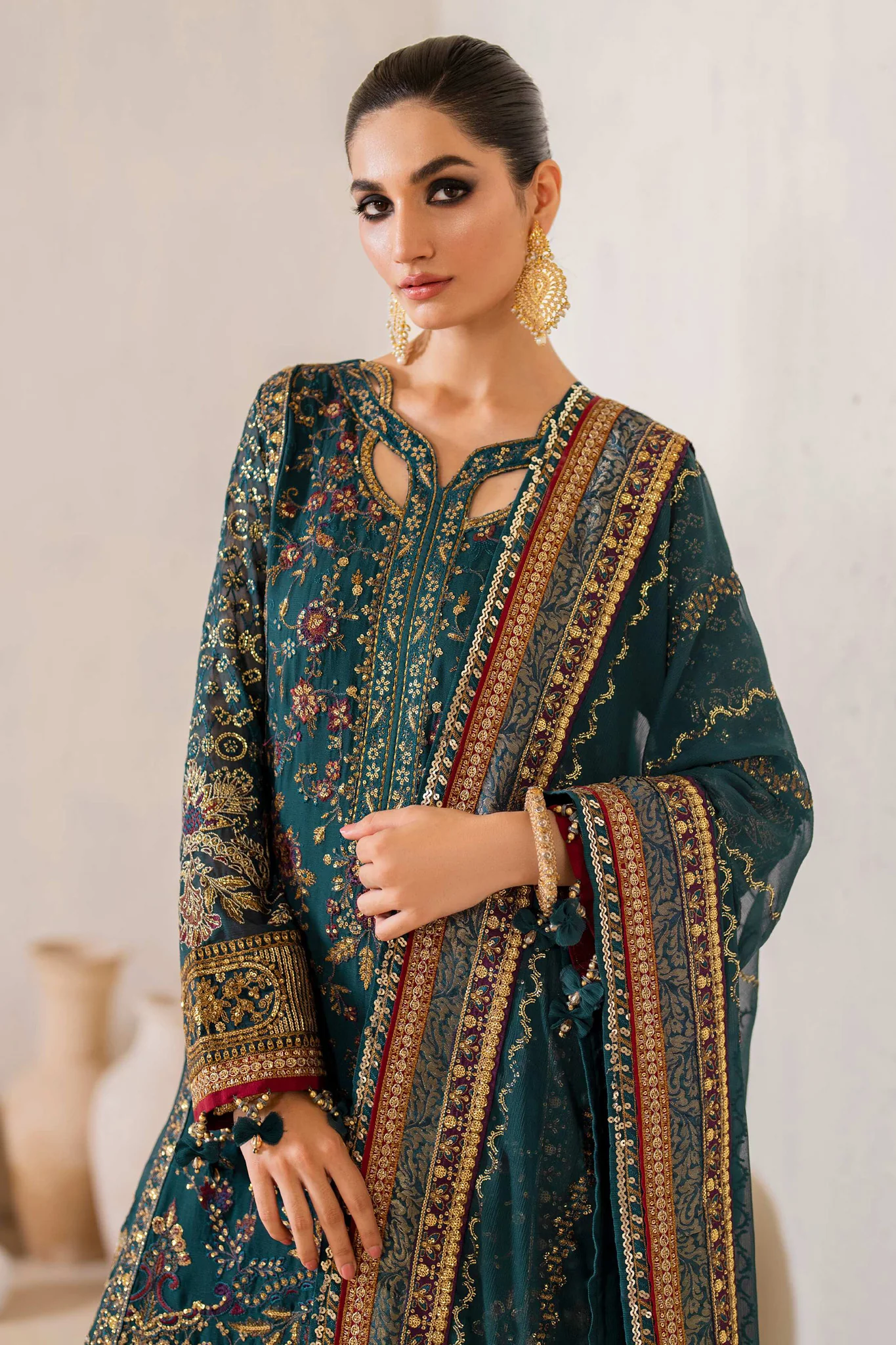 Chinon by Iznik Unstitched 3 Piece Luxury Chiffon Vol-02 Suit-CC-46 - Image 2