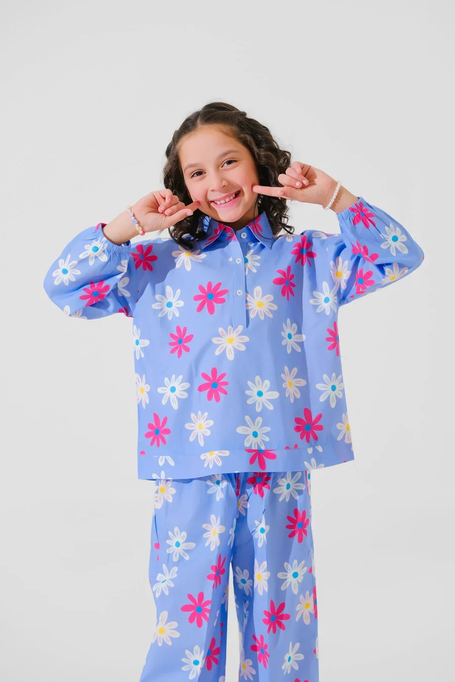Dhaga Stitched 2 Piece Premium Cambric Kids Suit-Ciro - Image 2