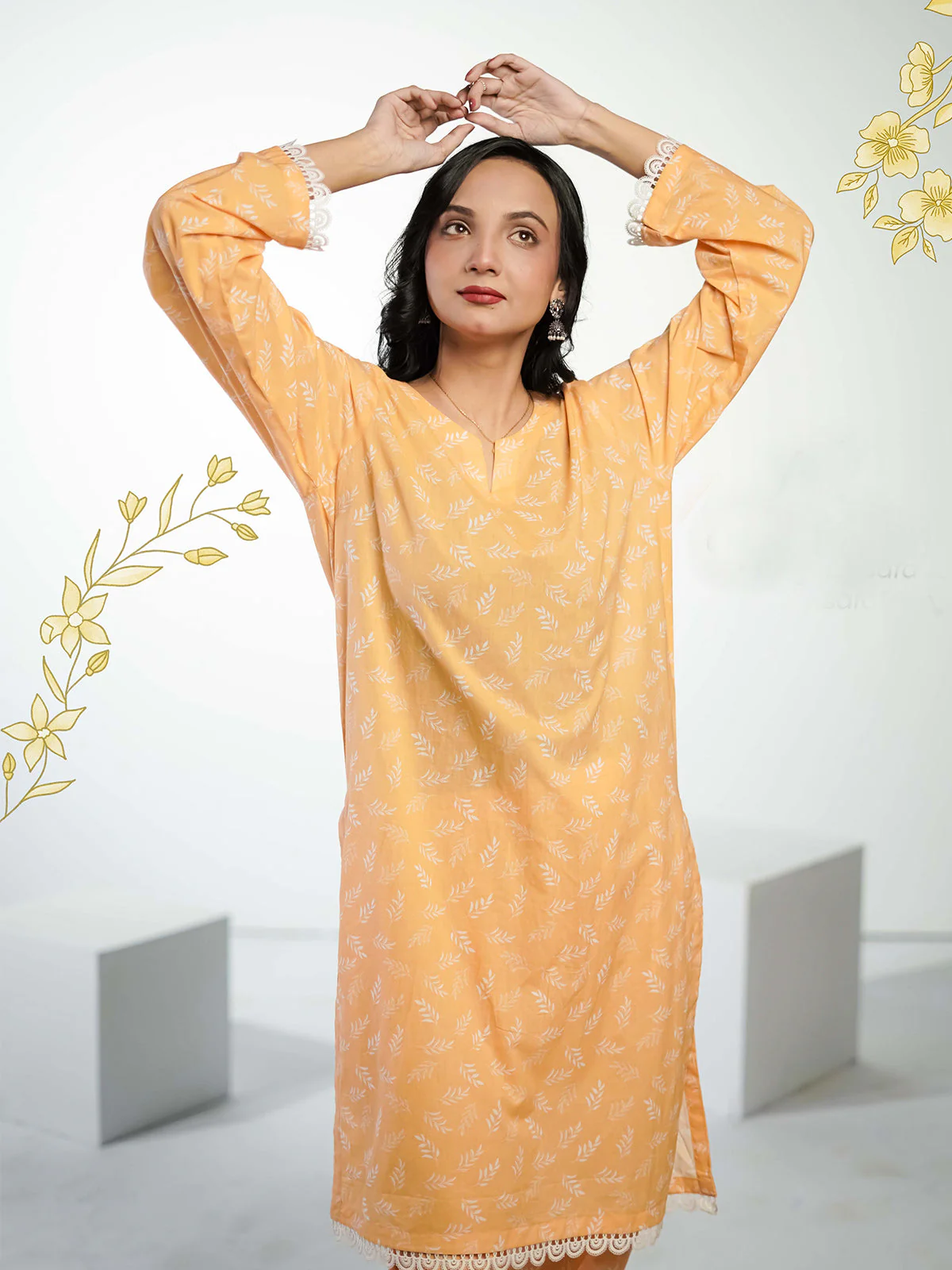 Ahlam Citrus burst Co-ord set Suit - Image 5