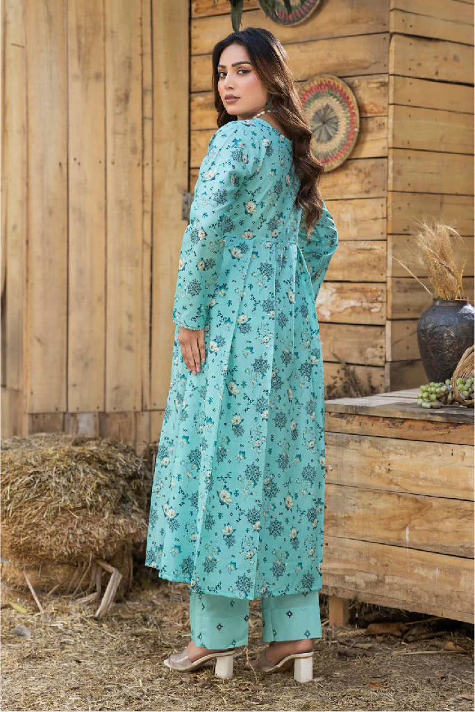 Motifz Classics Unstitched 2 Piece Digital Printed Lawn Suit-Classics-D-07 - Image 3