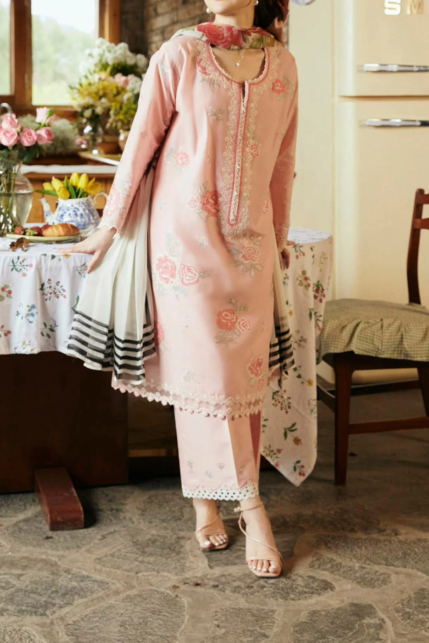 Coco By Zara Shah Jahan Unstitched 3 Piece Emb Lawn Vol-02 Suit-D-03-B-Mirea