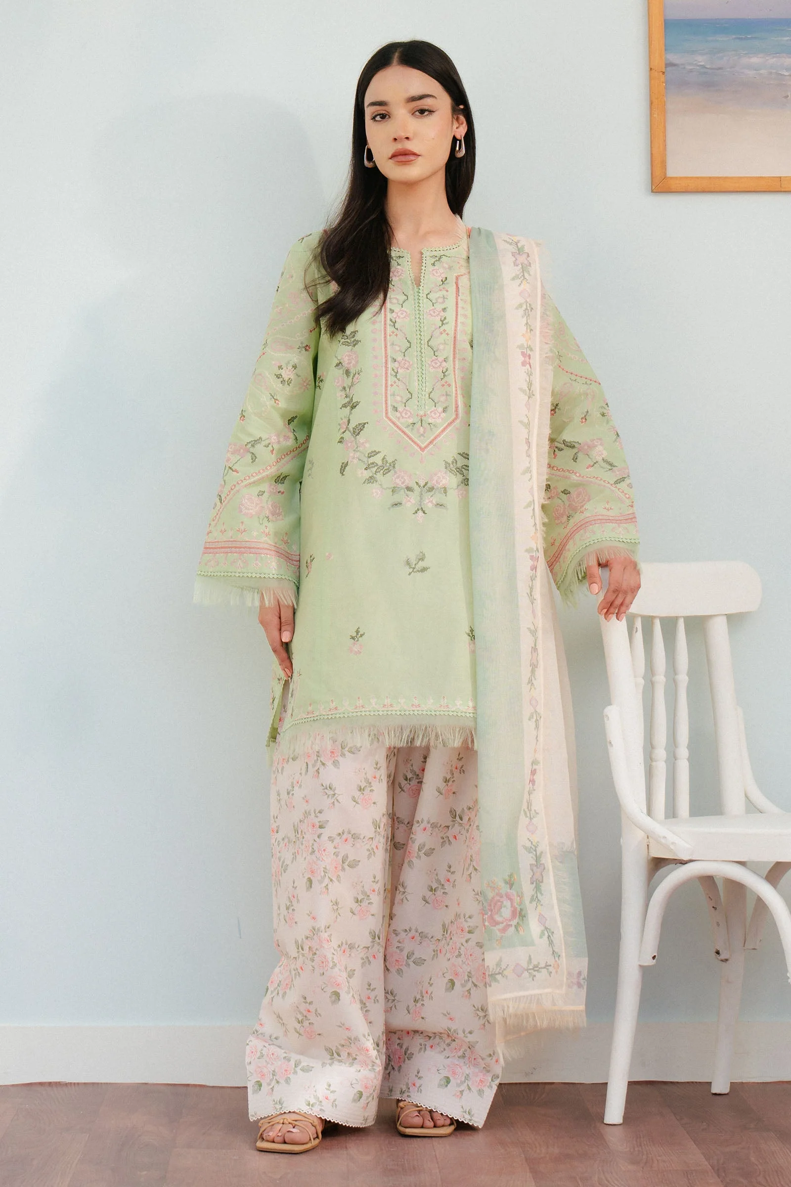 Coco By Zara Shah Jahan Unstitched 3 Piece Summer Lawn Suit-02-A-Serene