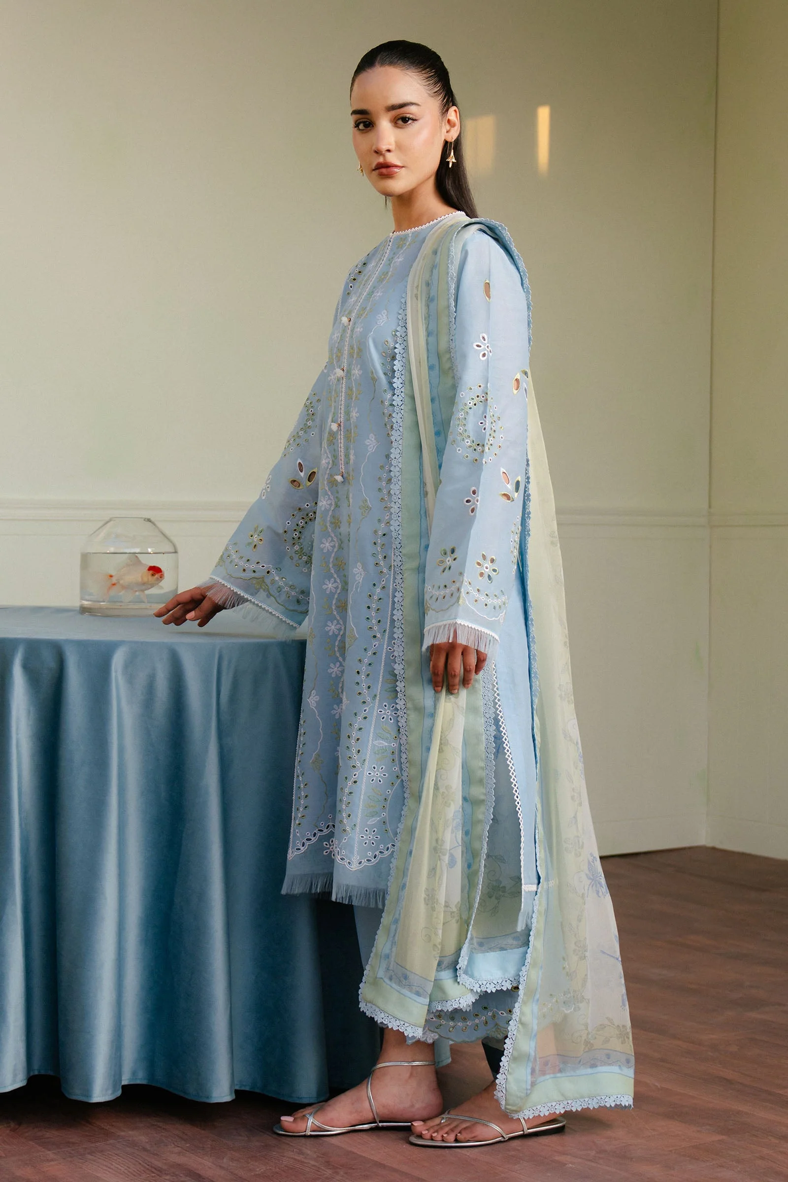 Coco By Zara Shah Jahan Unstitched 3 Piece Summer Lawn Suit-05-A-Silas - Image 2