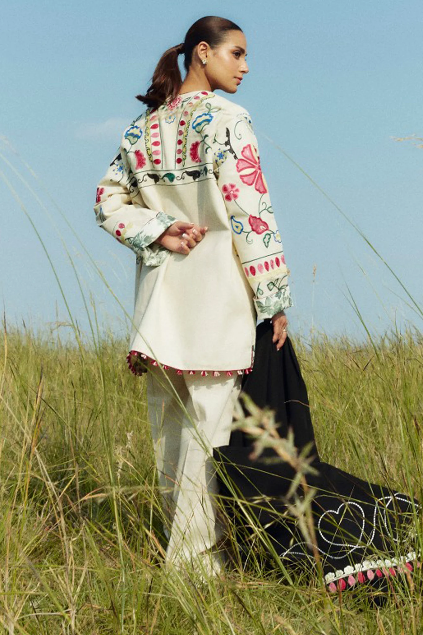 Coco By Zara Shah Jahan Unstitched 3 Piece Winter Suit-D-01-A-Moonstone - Image 2