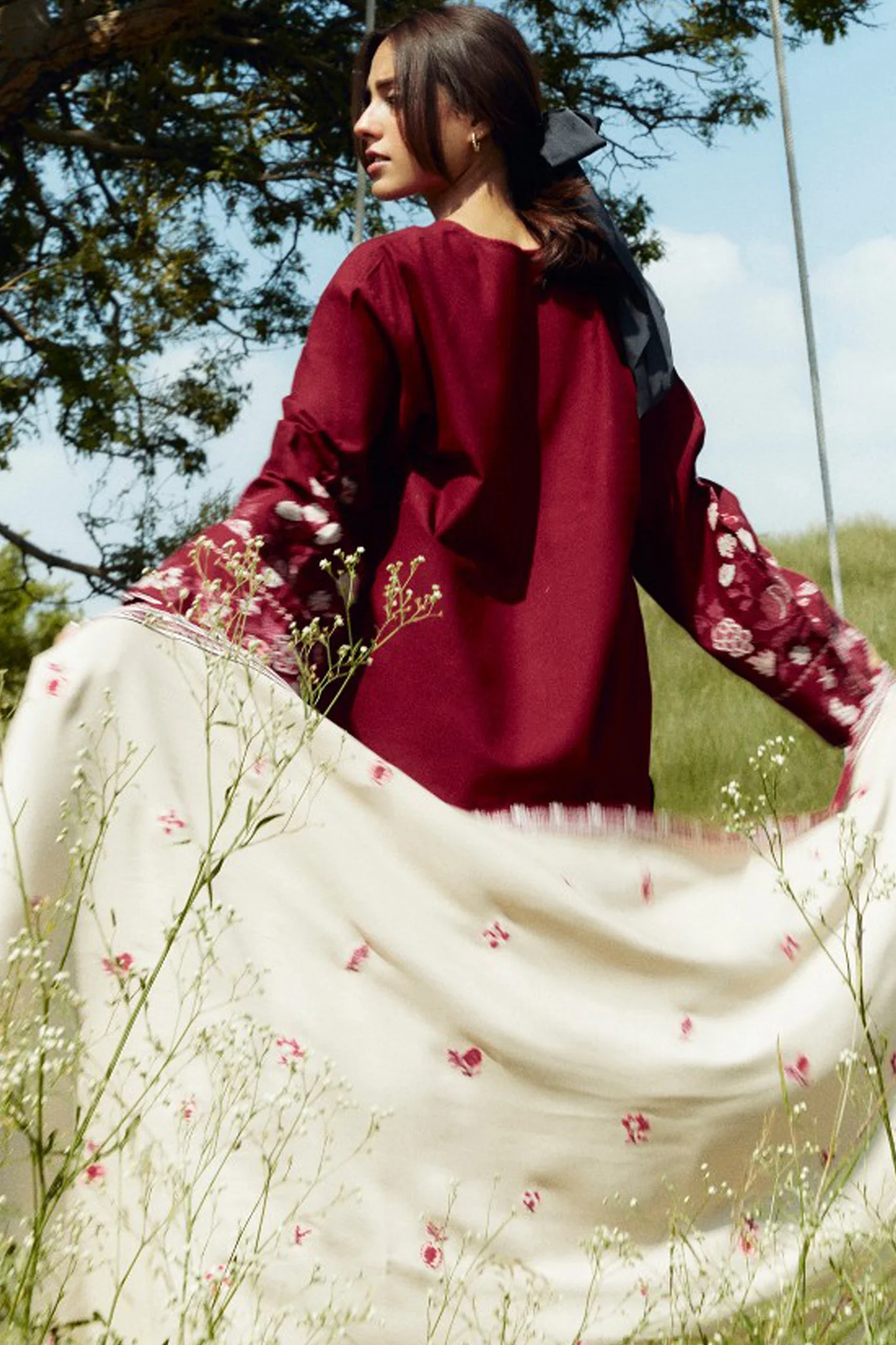 Coco By Zara Shah Jahan Unstitched 3 Piece Winter Suit-D-07-A-Onyx - Image 2
