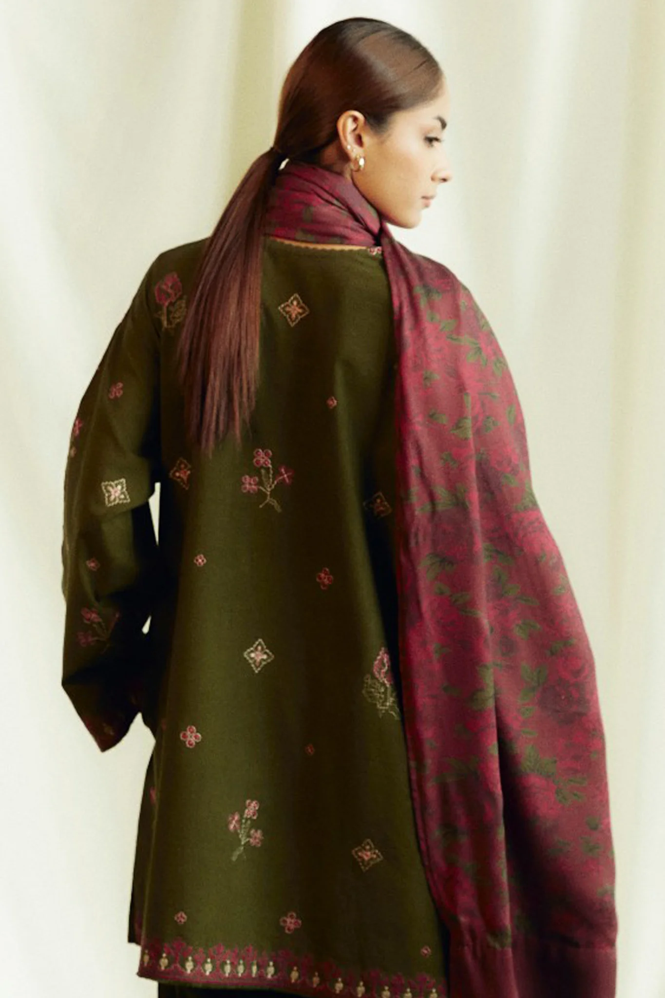 Coco By Zara Shah Jahan Unstitched 3 Piece Winter Suit-D-08-B-Amethyst - Image 3