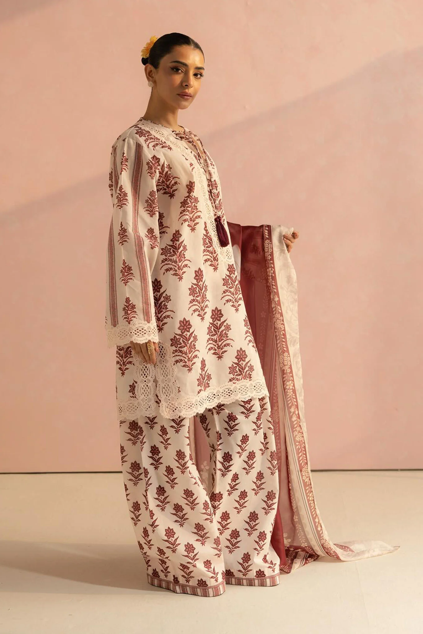 Coco Prints by Zara Shah Jahan Unstitched 3 Piece Lawn Collection-01-B-Amari - Image 3