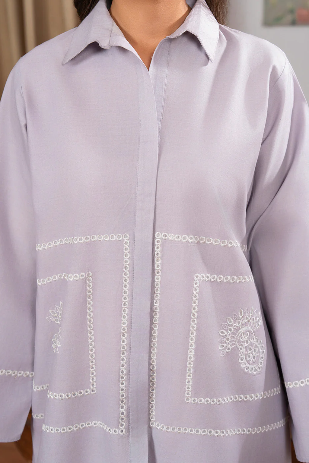 Solarie By Meeral Stitched 2 Piece Lawn Suit-COR-0010 - Image 9