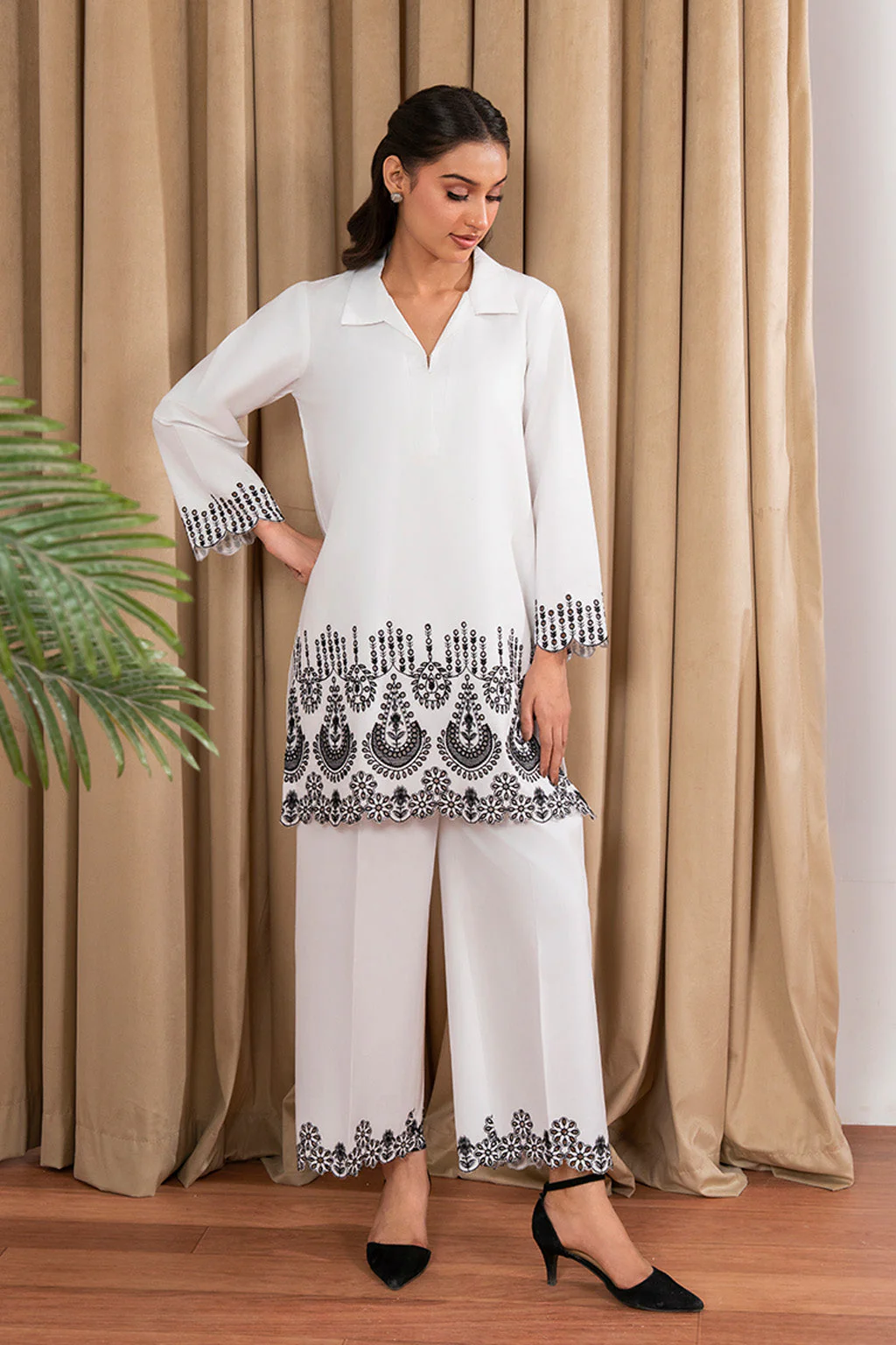 Solarie By Meeral Stitched 2 Piece Lawn Suit-COR-0012