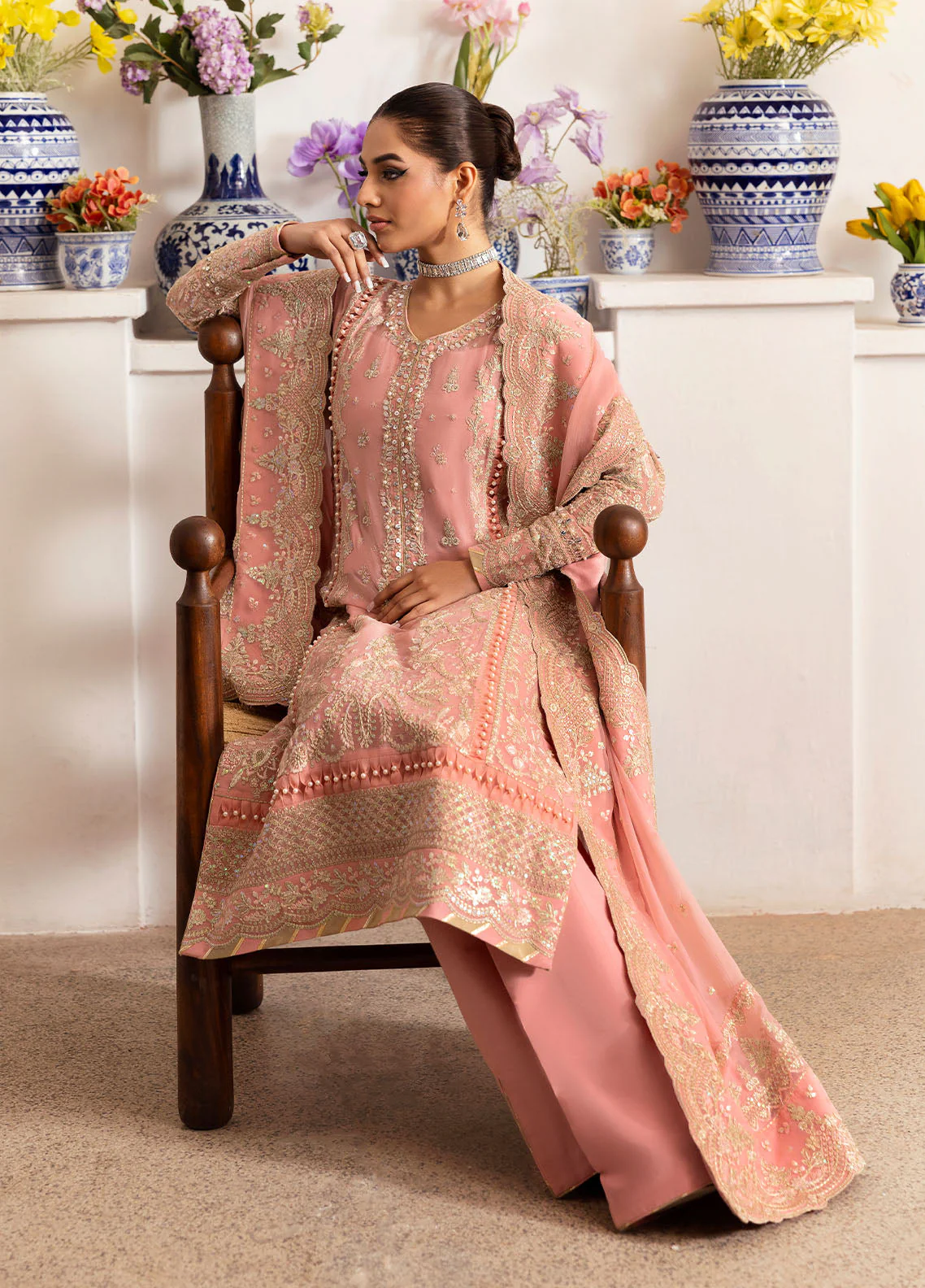 Reverie By Gulaal Unstitched 3 Piece Formals Suit-Coralyn - Image 4