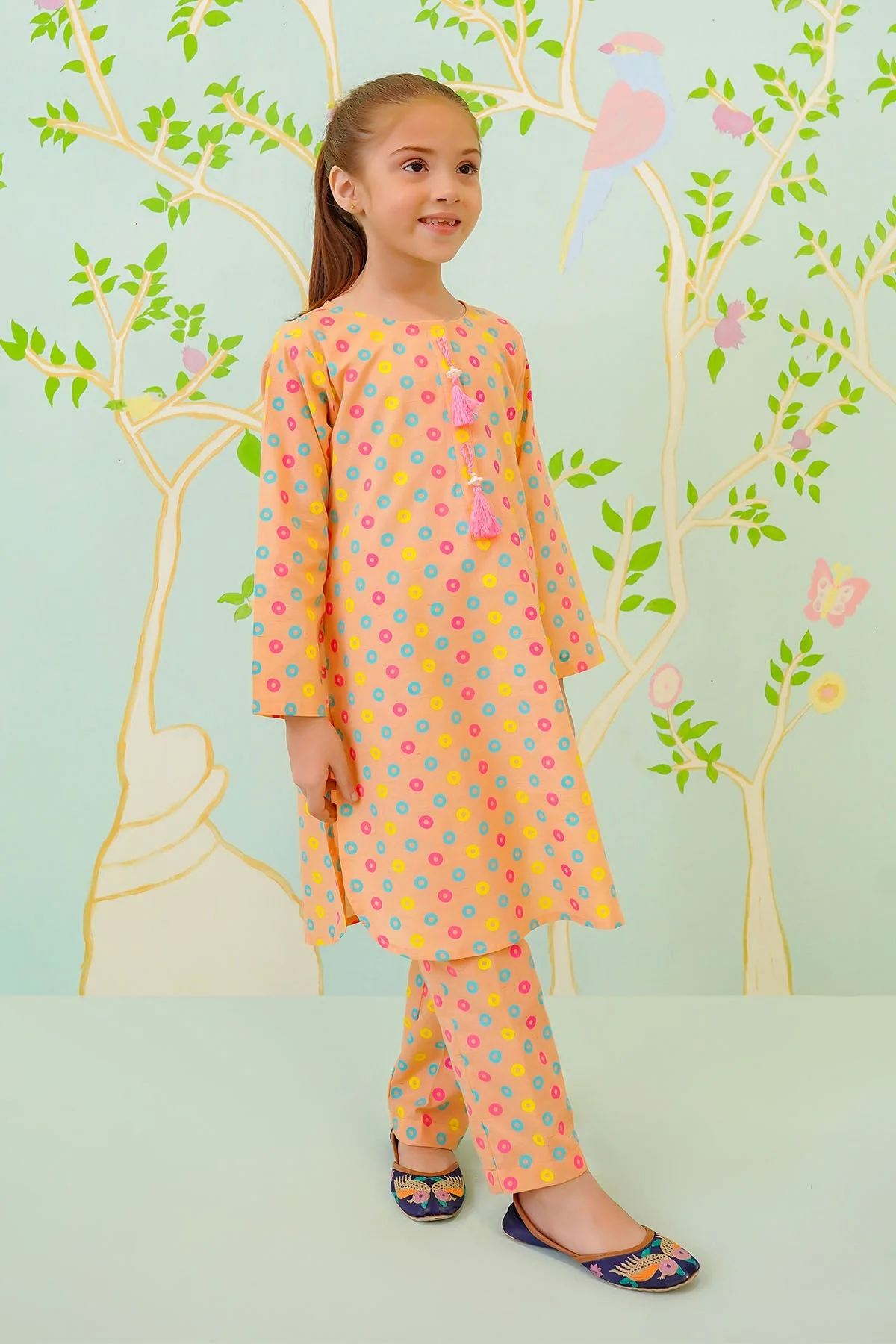 Ochre Clothing Cotton Chambray Printed Co-ords - Image 3