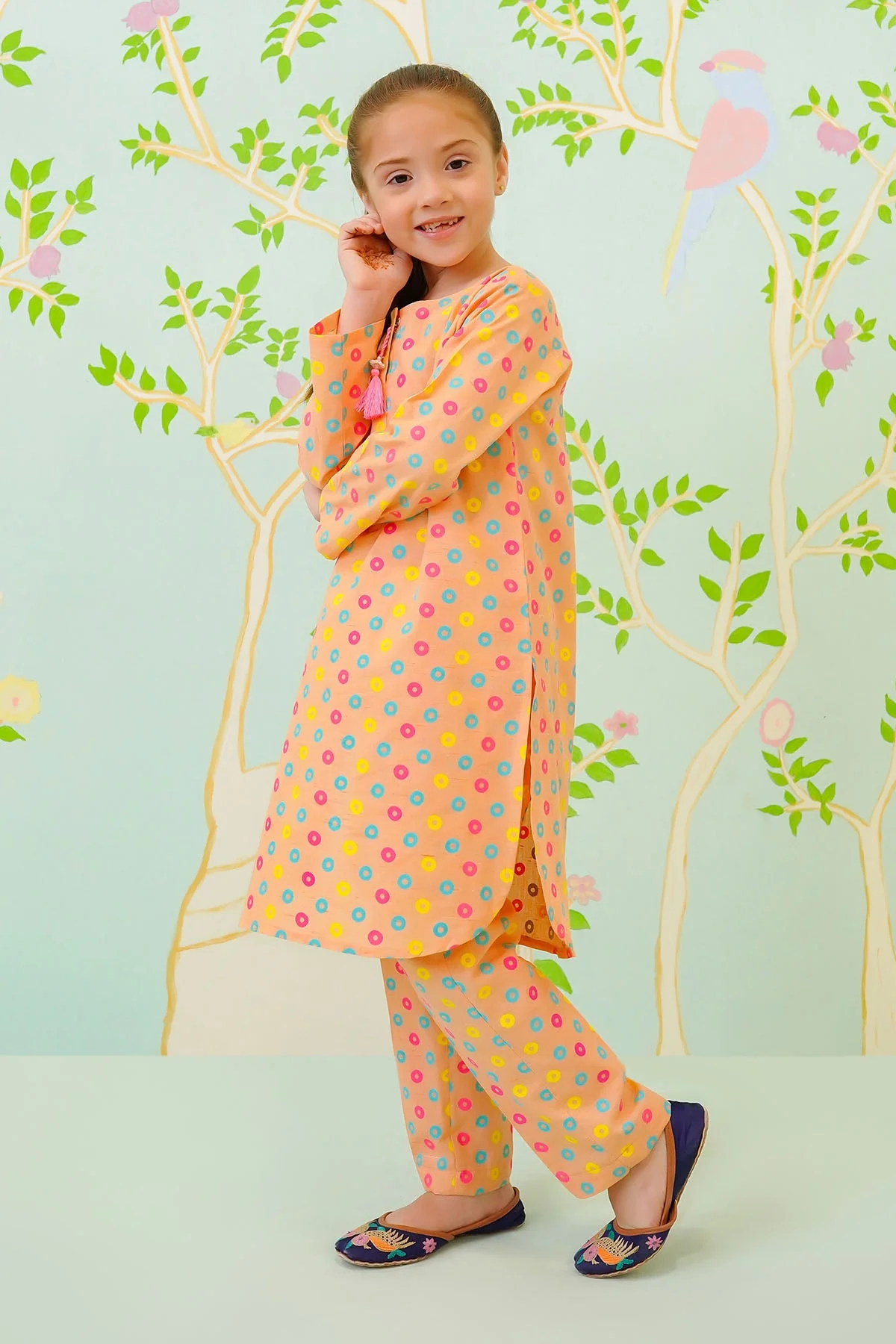 Ochre Clothing Cotton Chambray Printed Co-ords - Image 4