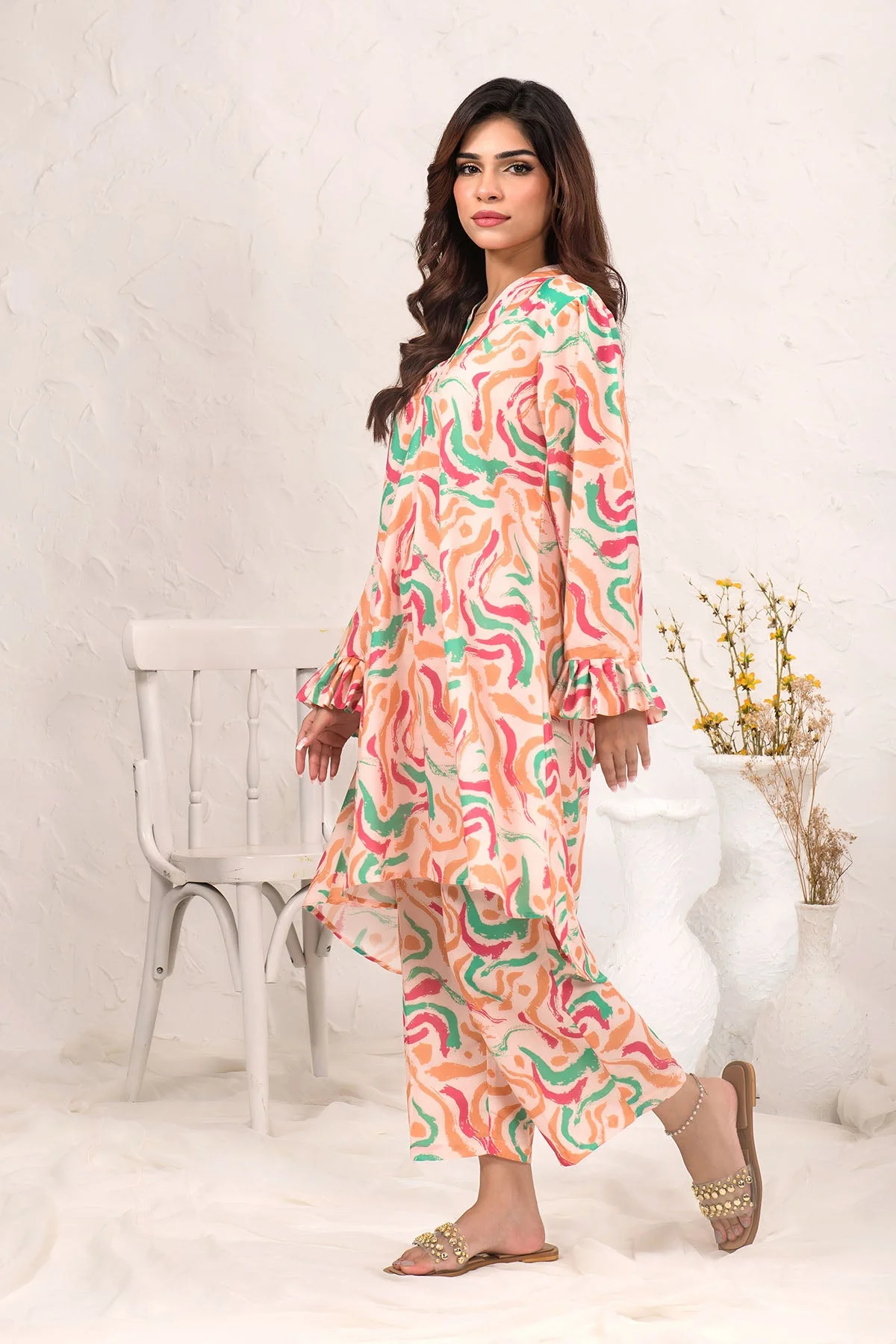 Ochre Clothing Swiss Lawn Digital Printed 2 Pc Suit Suit-SOLP-15 - Image 4
