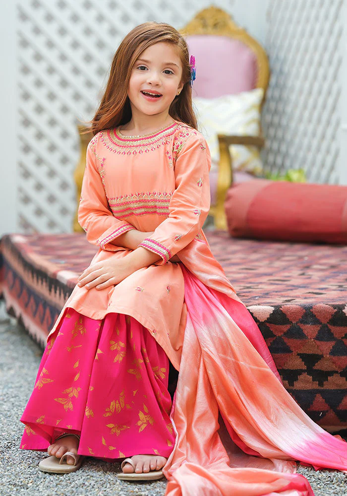 Ochre Clothing Cotton Embroidered 3 Pc Suit - Image 4