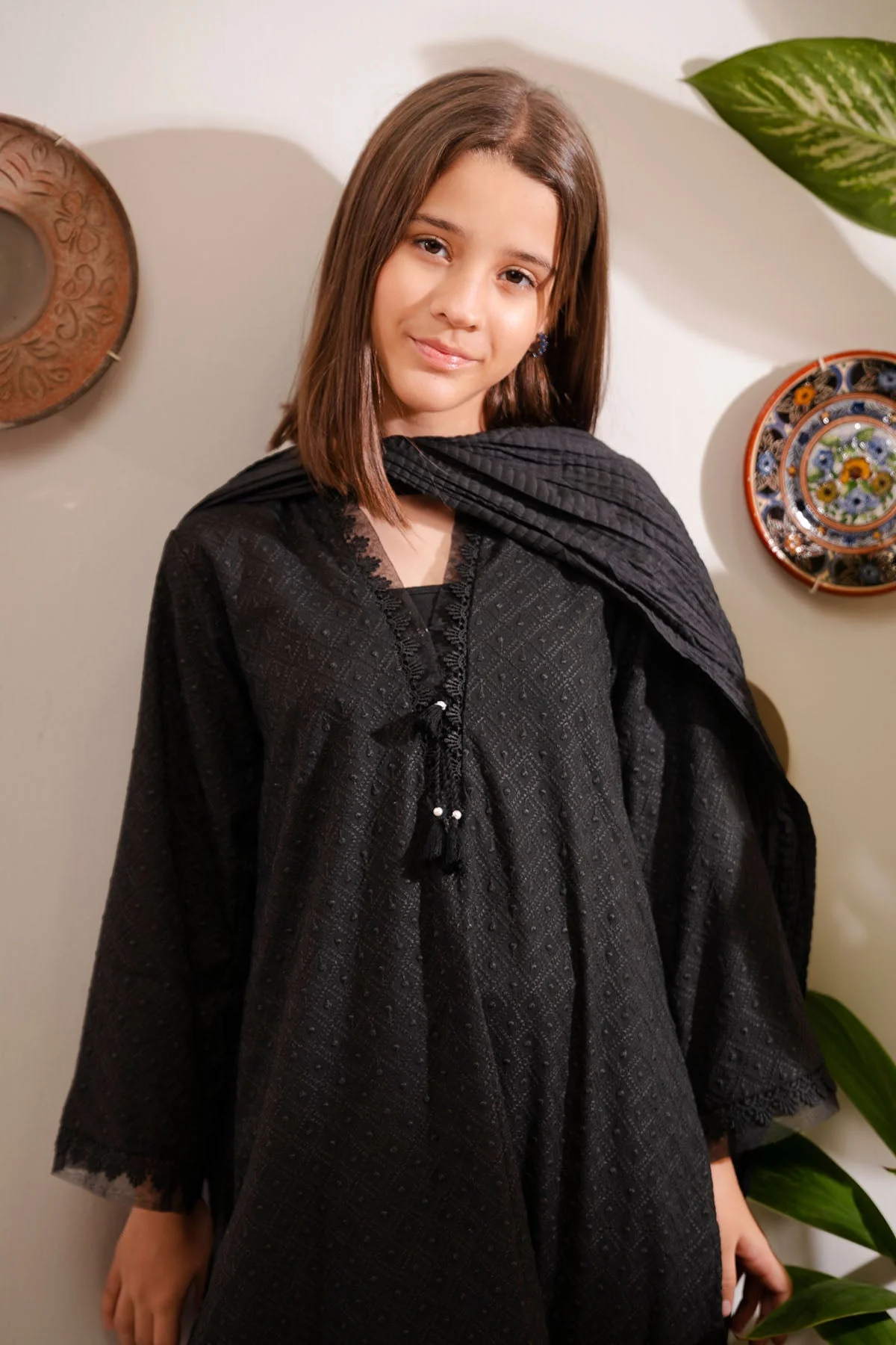 Ochre Clothing Cotton 3 Pc Suit - Image 4