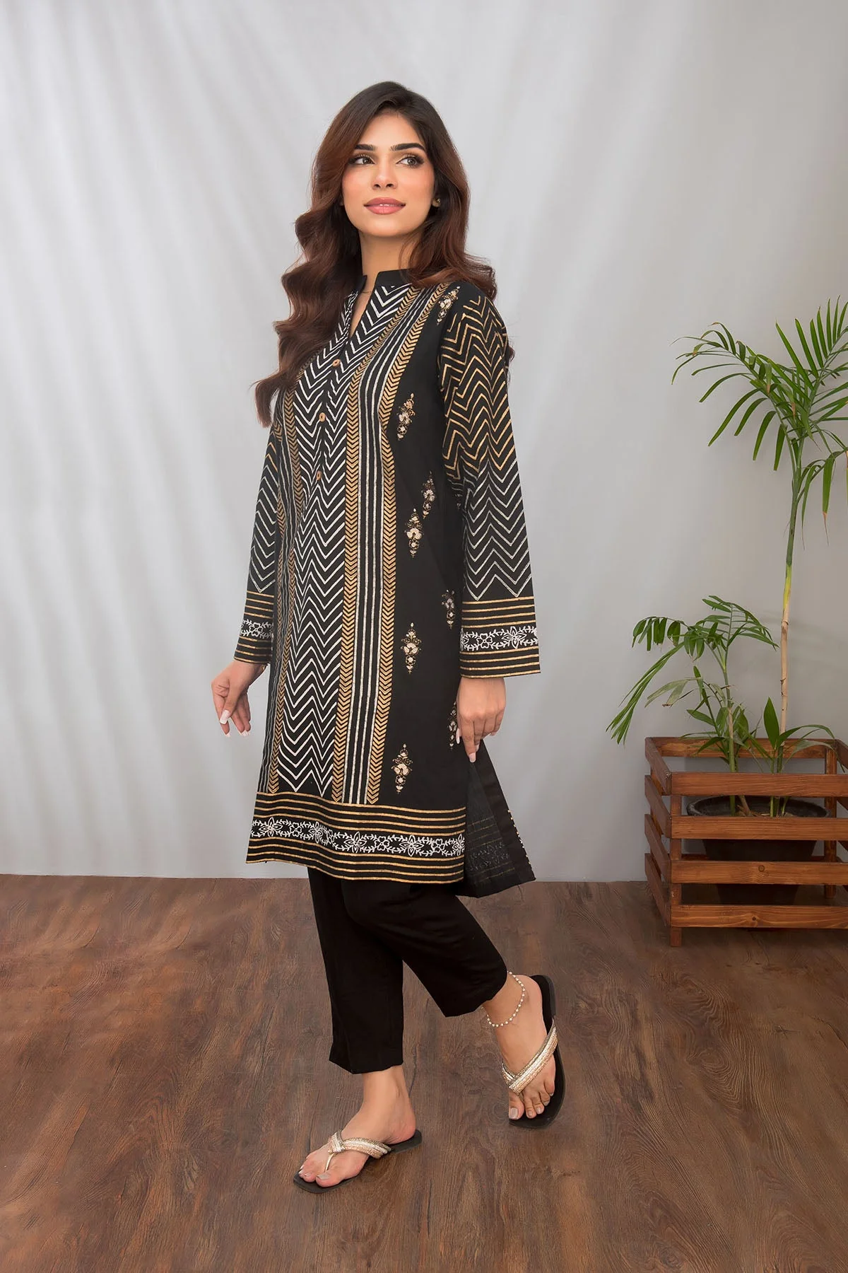 Ochre Clothing Cotton Printed 2 Pc Suit Suit-SOLP-05 - Image 3