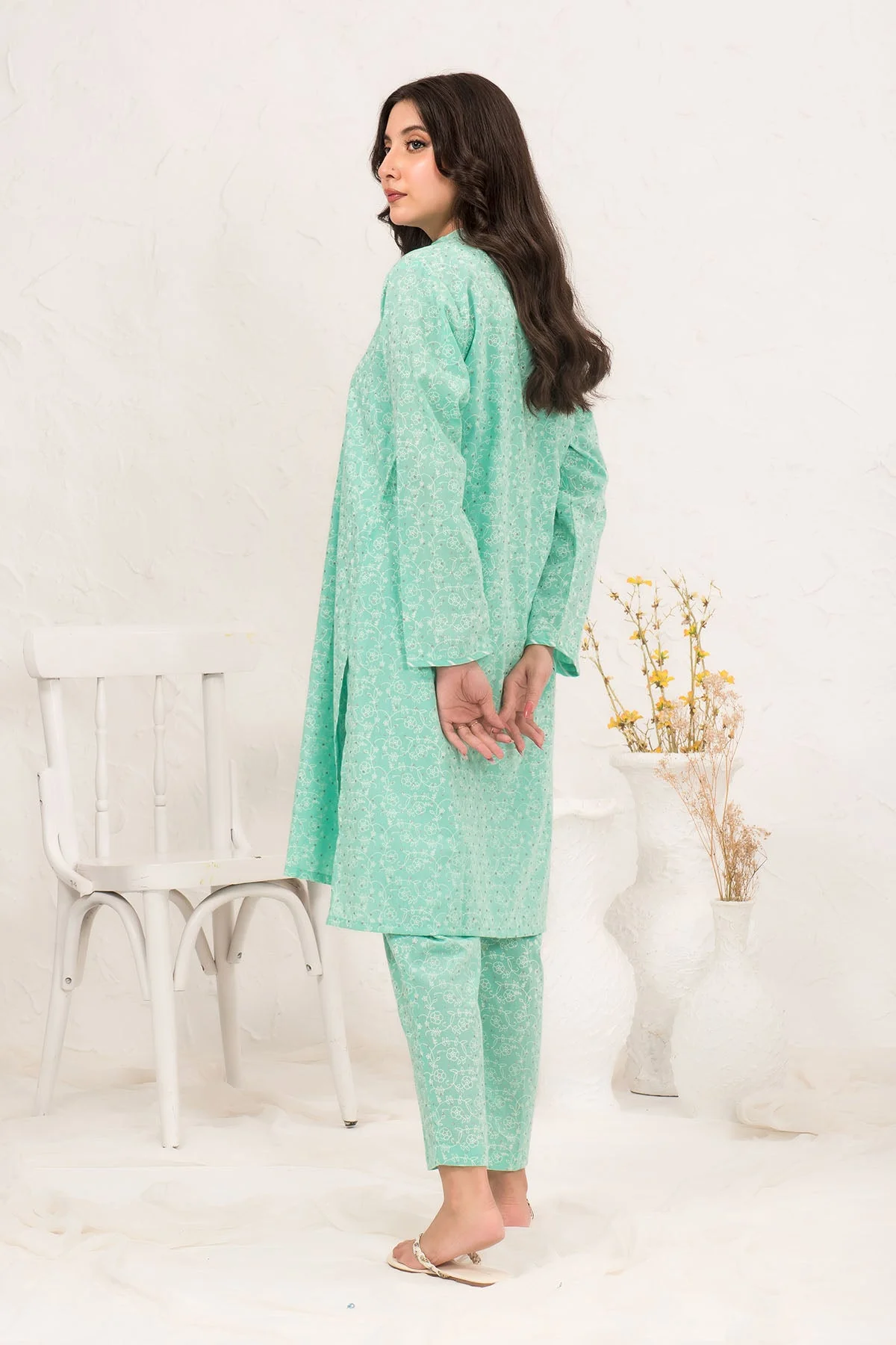 Ochre Clothing Cotton Printed 2 Pc Suit Suit-SOLP-06 - Image 4
