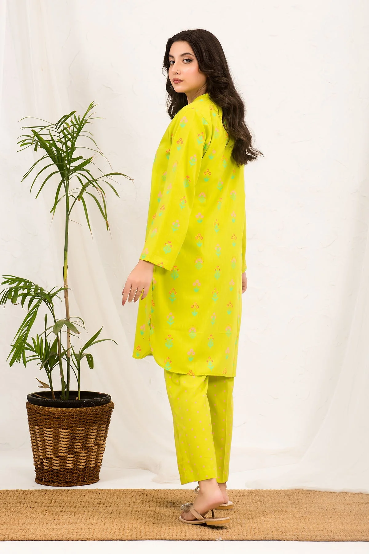 Ochre Clothing Cotton Printed 2 Pc Suit Suit-SOLP-02 - Image 3