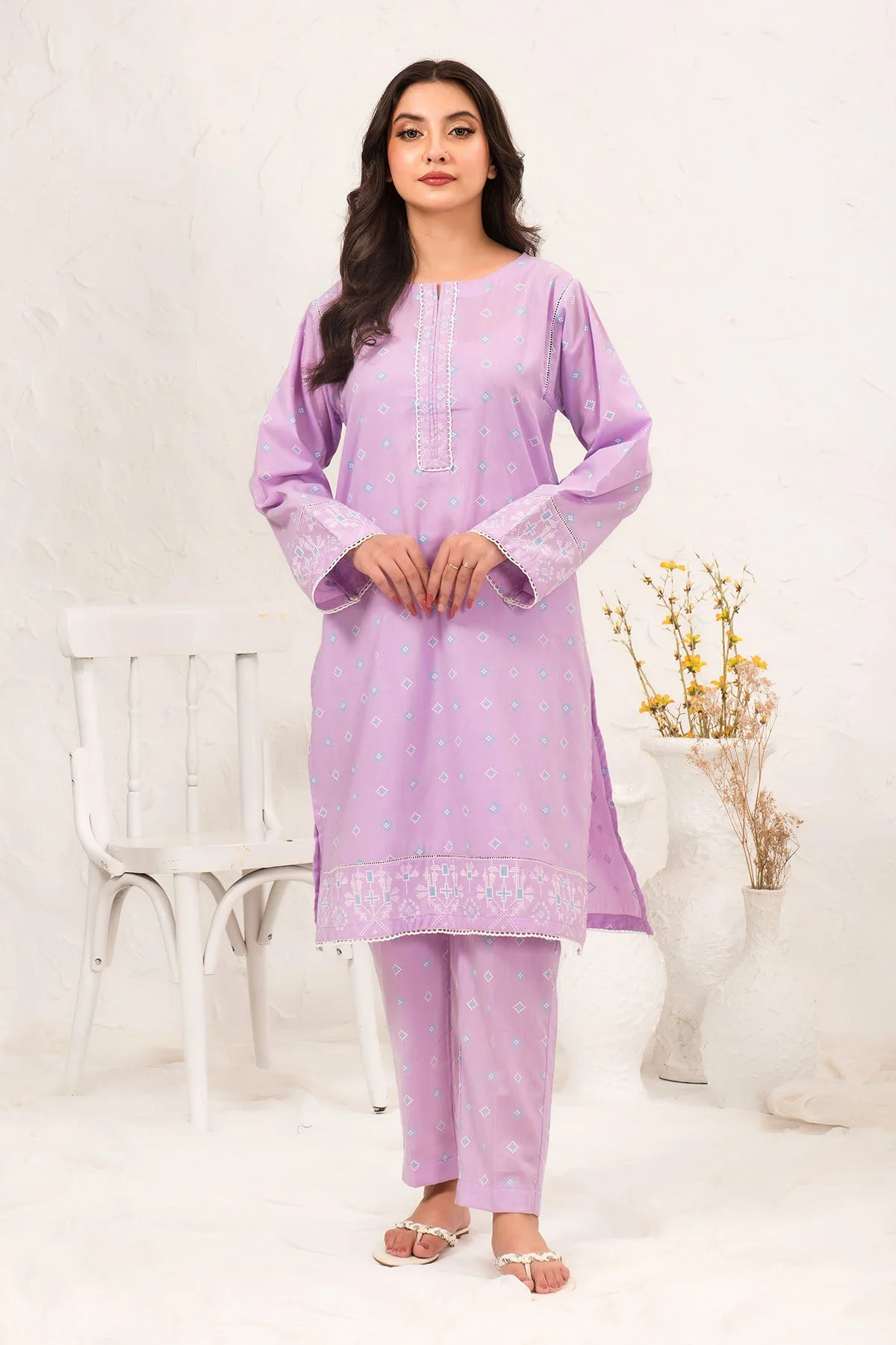 Ochre Clothing Cotton Printed 2 Pc Suit Suit-SOLP-10