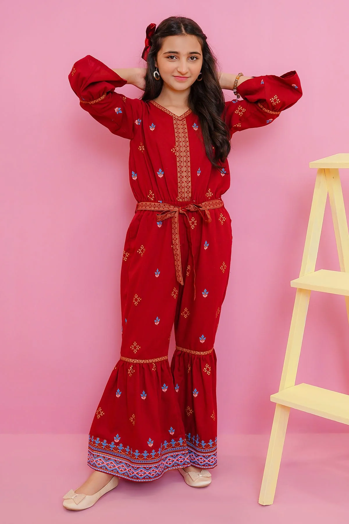 Ochre Clothing Cotton Printed Jumpsuit - Image 2