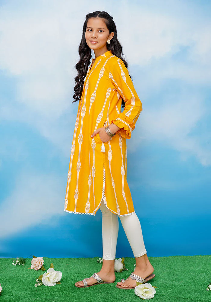 Ochre Clothing Cotton Printed Kurta - Image 3
