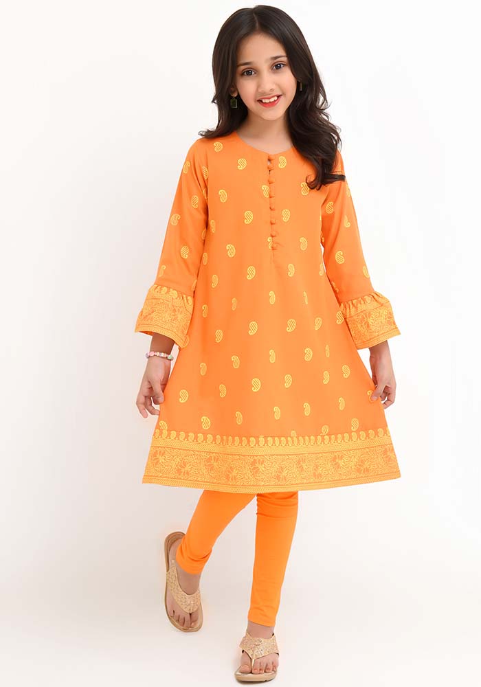 Ochre Clothing Cotton Printed Kurta