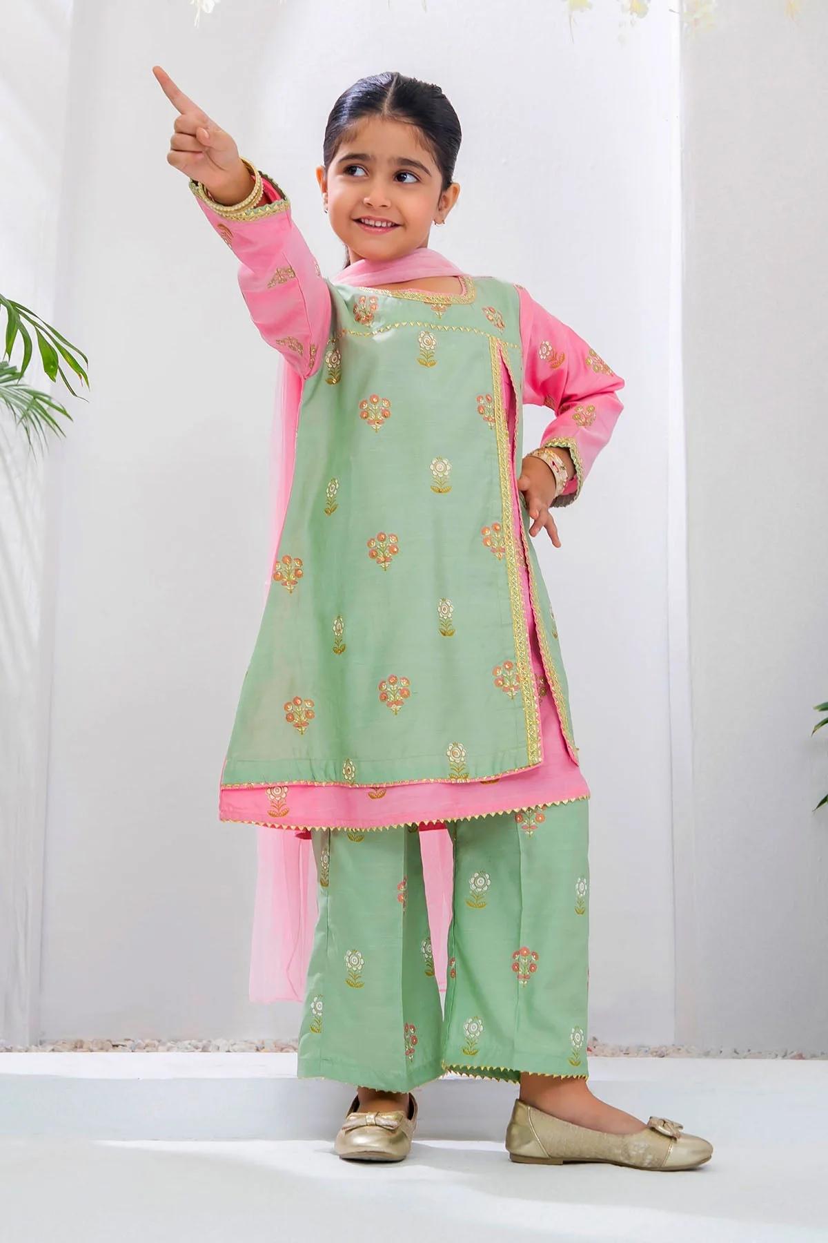 Ochre Clothing Cotton Silk Printed 3 Pc Suit-INRJ-19 - Image 3
