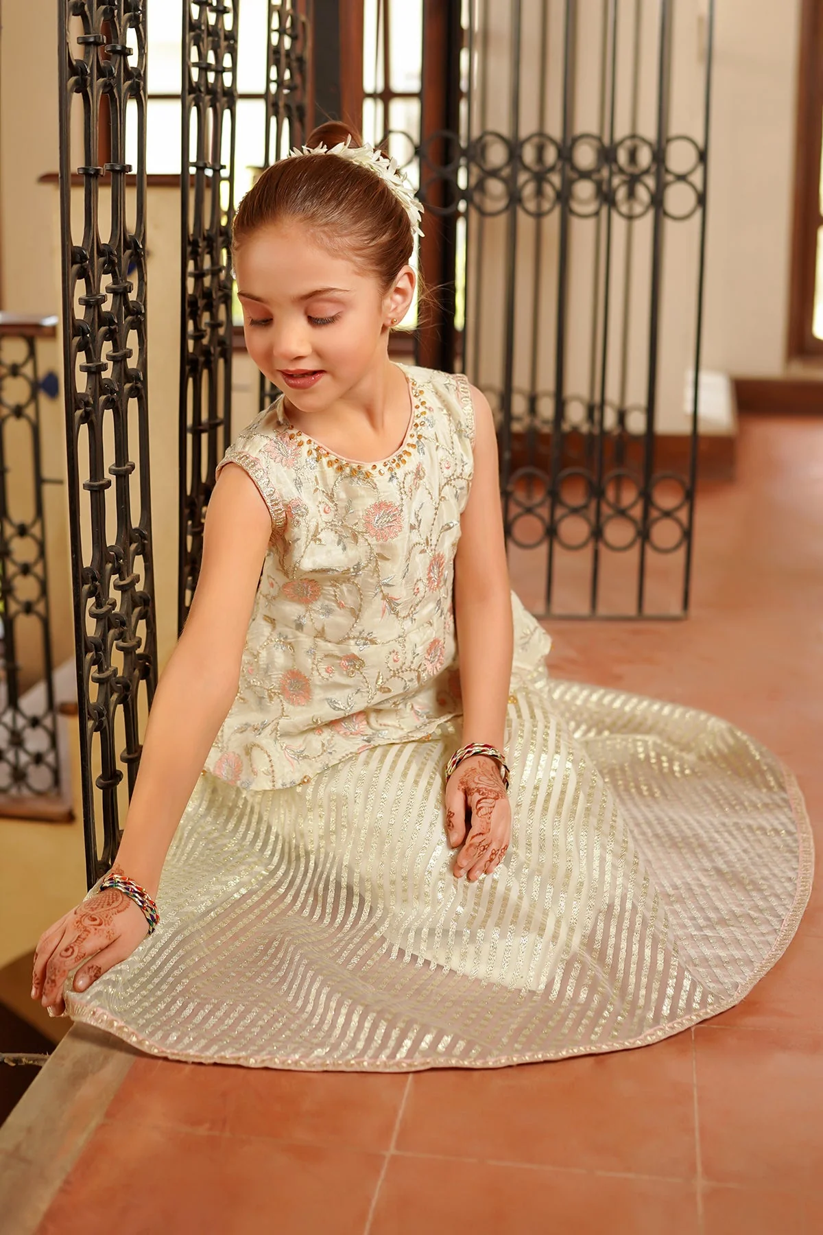 Ochre Clothing Cotton Silk Embroidered 2 Pc Suit - Image 5