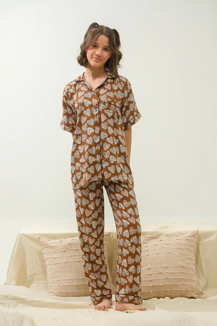 Sprinkles Stitched 2 Piece Winter Night Suit Kids Suit-Cozy Heartbeat - Night Suit - 2pcs