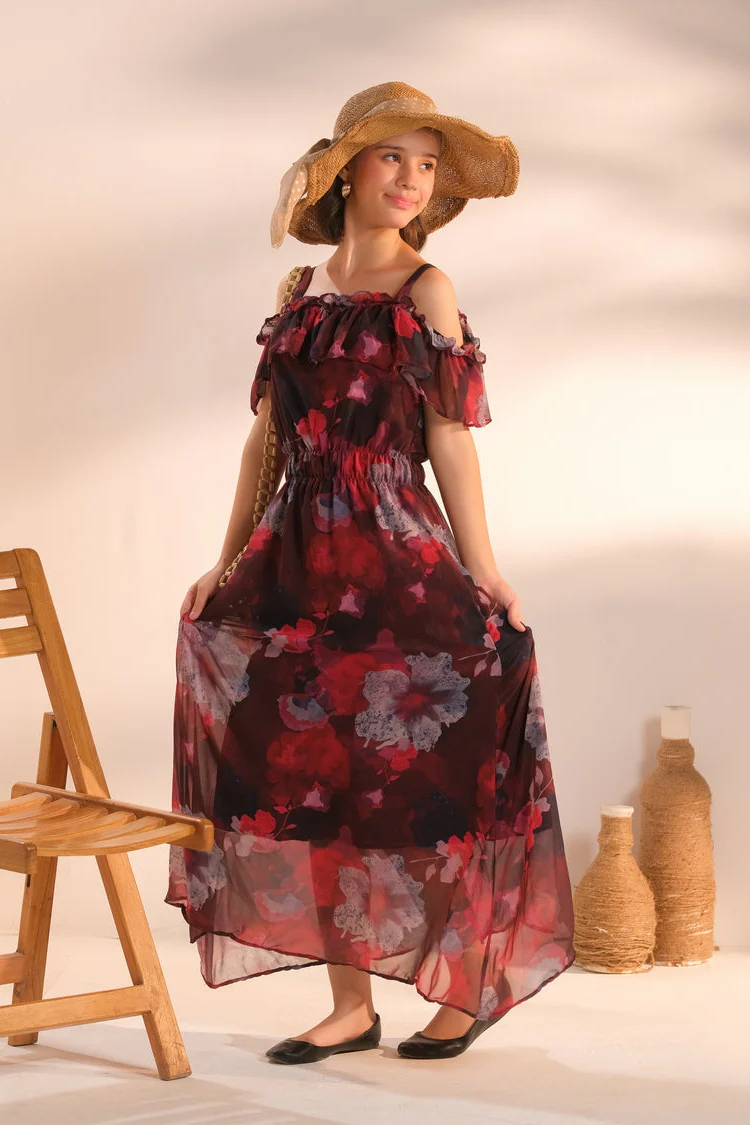 Sprinkles Stitched 1 Piece Formals Shirts Kids Suit-Crimson Reverie - 1pc - Image 2