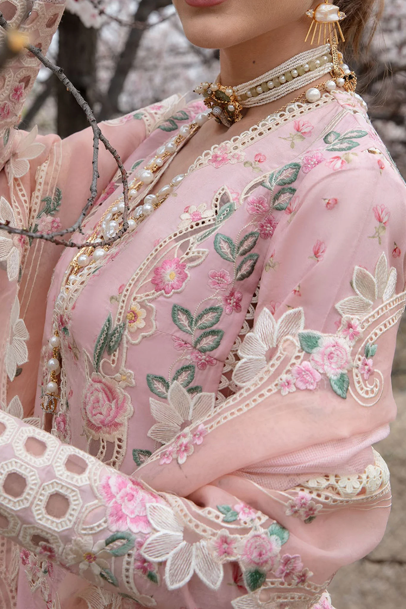 Crimson Unstitched 3 Piece Fancy Emb Lawn Suit-05-B-Believe In Her - Image 2