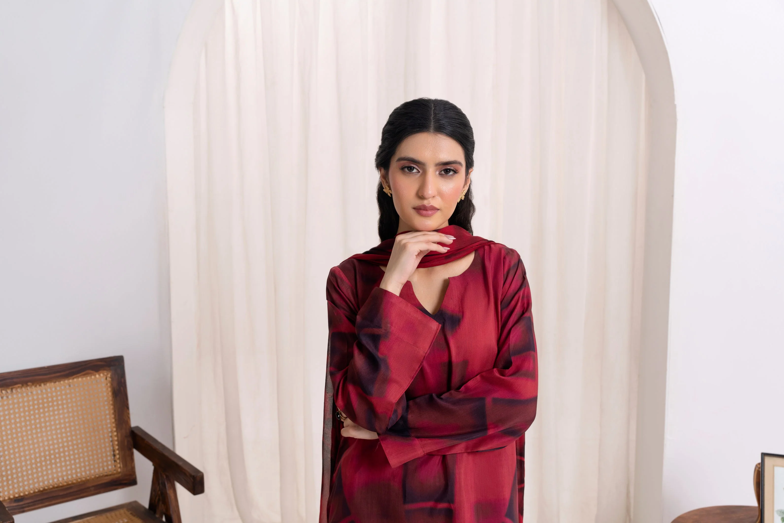 Feathers Unstitched Winter Arrivals Suit-CROVEN-FT563 - Image 4