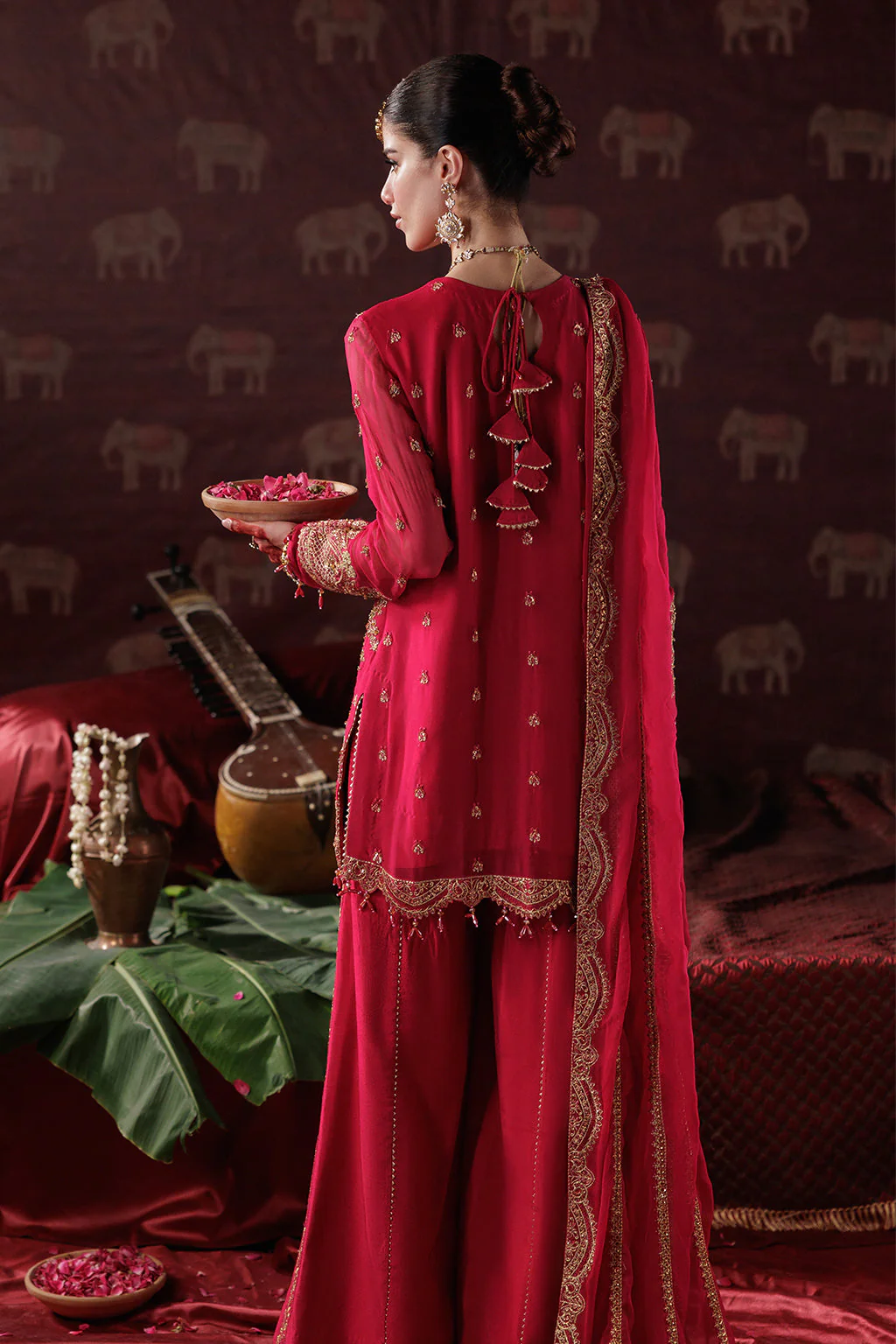 Panache By Meeral Official Unstitched 3 Piece Luxury Chiffon Formals Suit-D-01 - Image 6