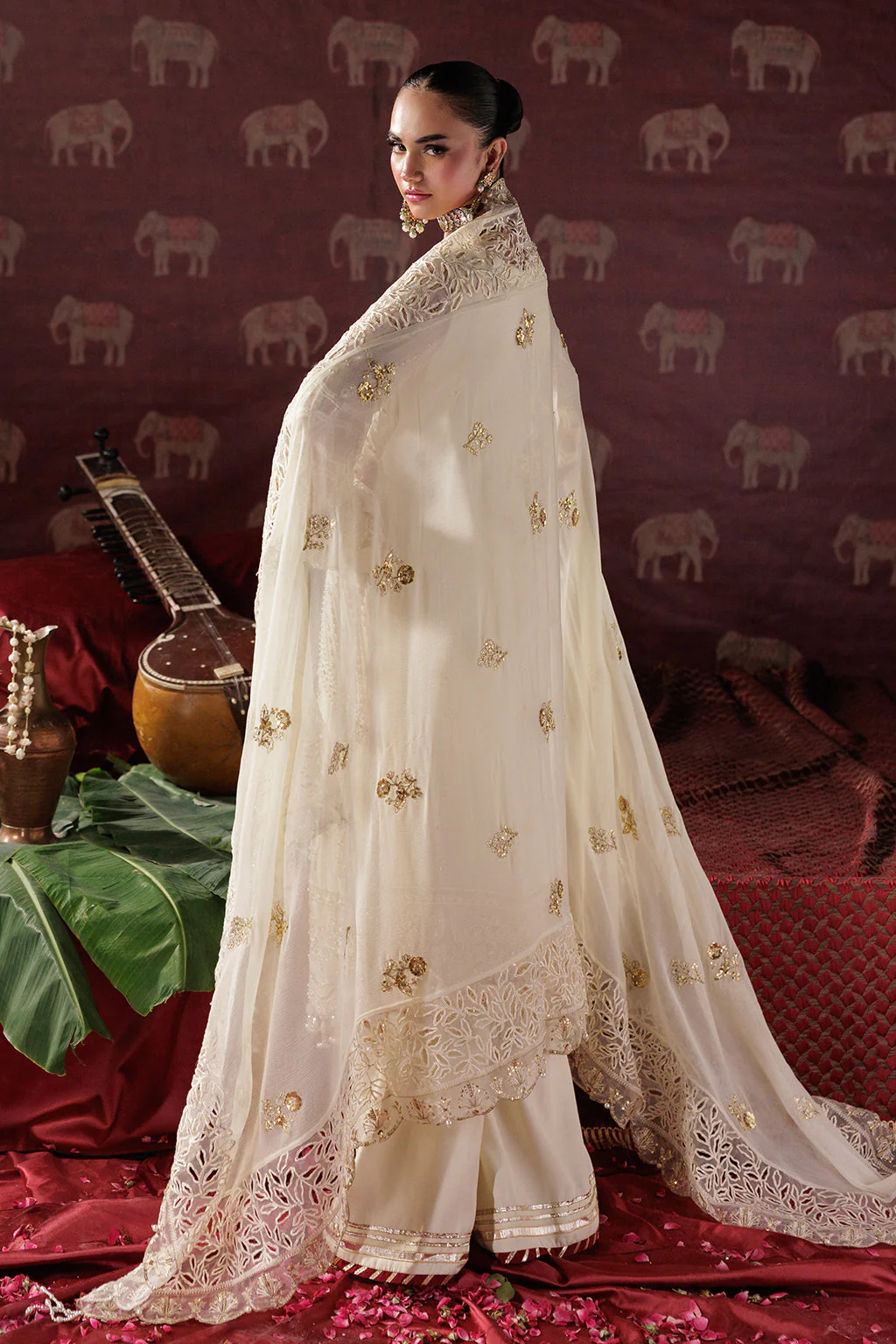 Panache By Meeral Official Unstitched 3 Piece Luxury Chiffon Formals Suit-D-10 - Image 2