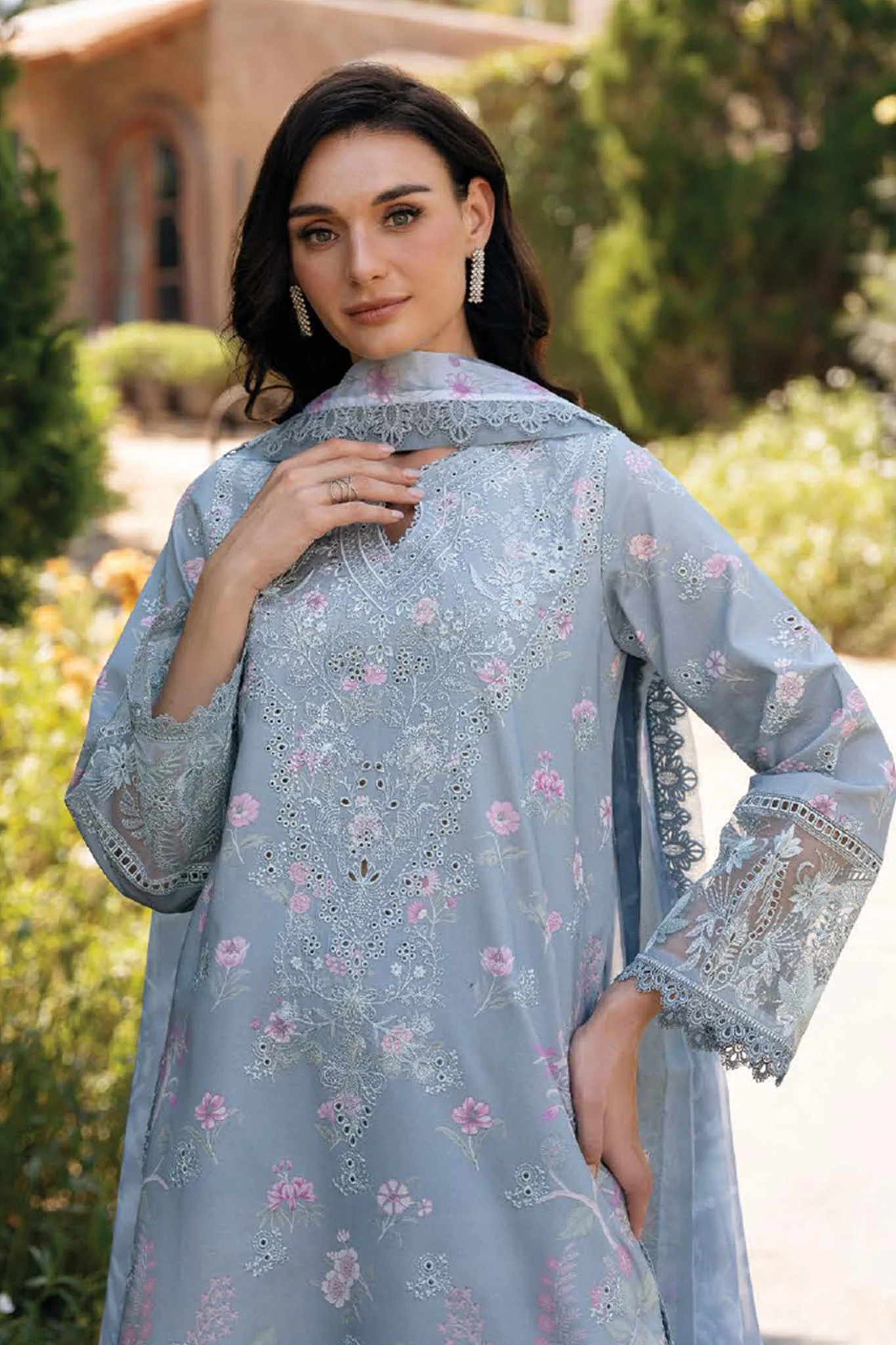 Damask By Afrozeh Unstitched 3 Piece Summer Edit Collection-AL-09-A-Maelis - Image 2