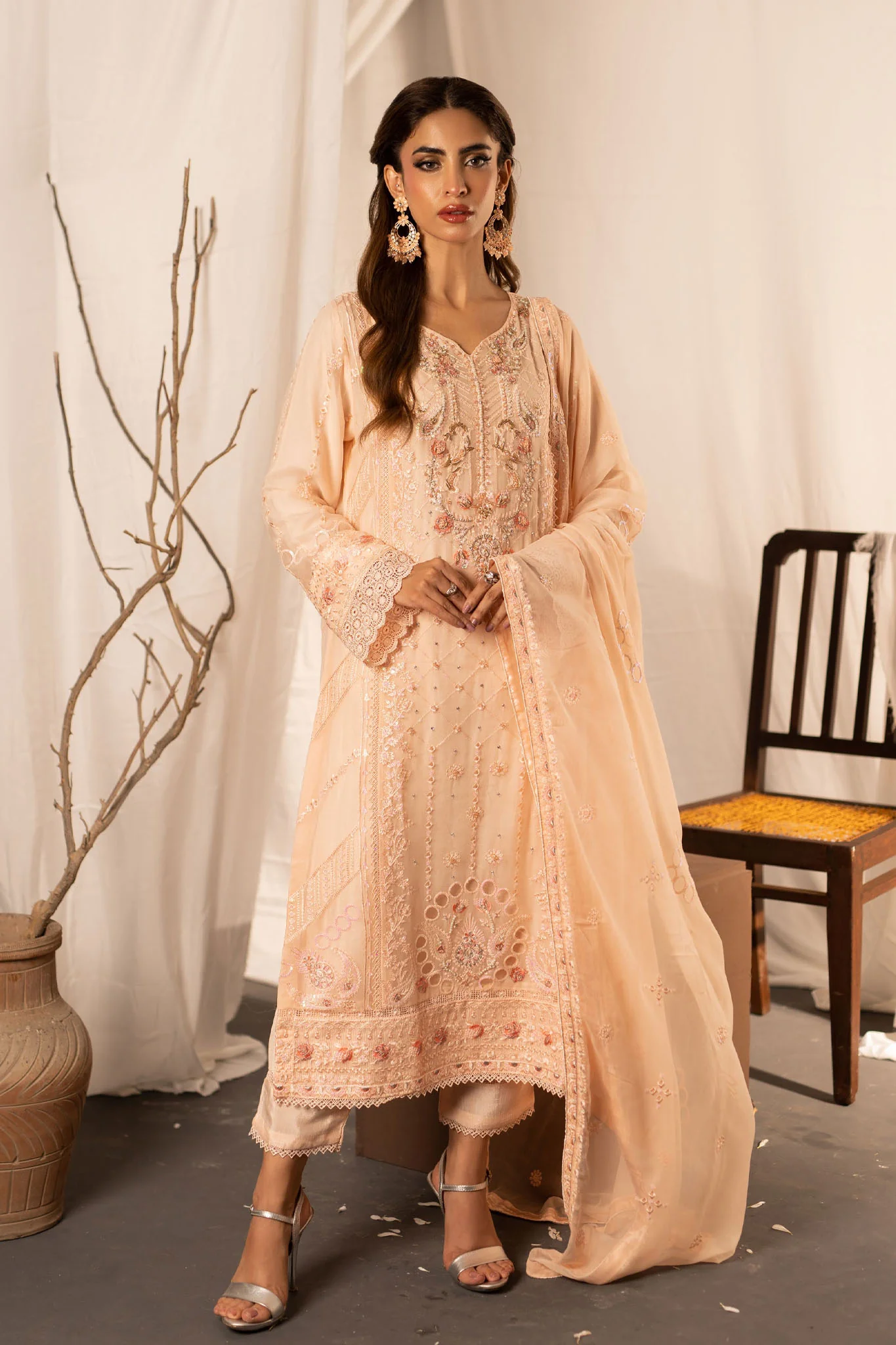 Dastan By Guzel Stitched 3 Piece Luxury Formals Suit-D-05-Gulnaar