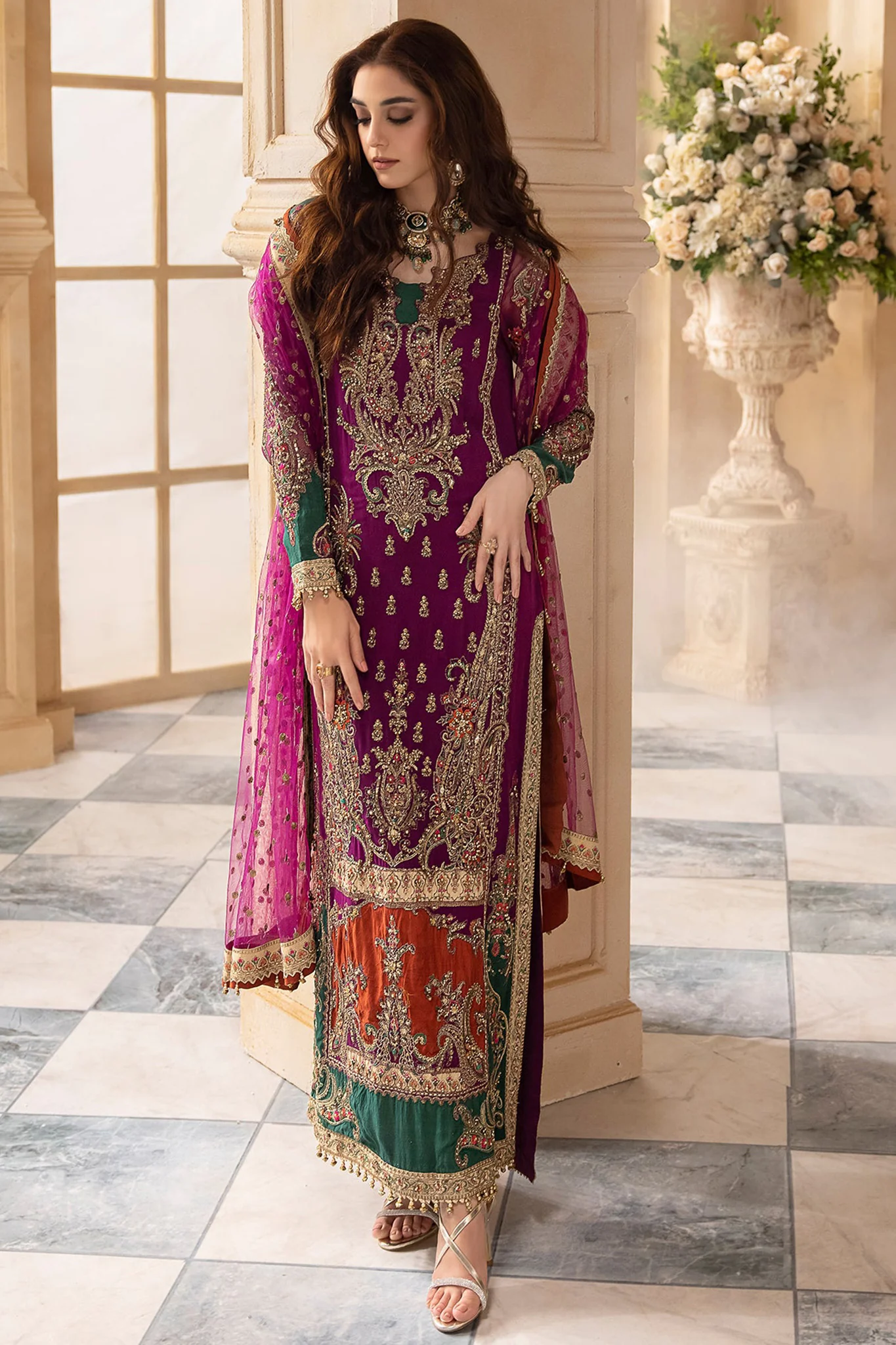 Dastan E Jashan By Charizma Unstitched 3 Piece Premium Chiffon Limited Edition Vol-02 Suit-DJW4-08 - Image 5