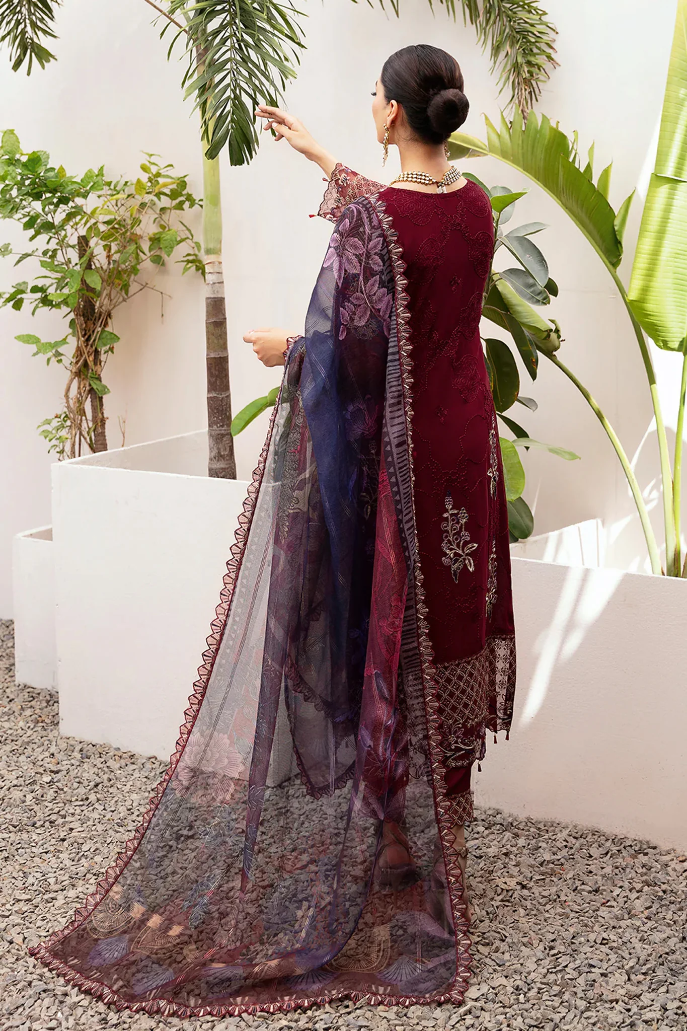 Dastan by Ramsha Unstitched 3 Piece Formals Vol-02 Suit-T-210 - Image 4