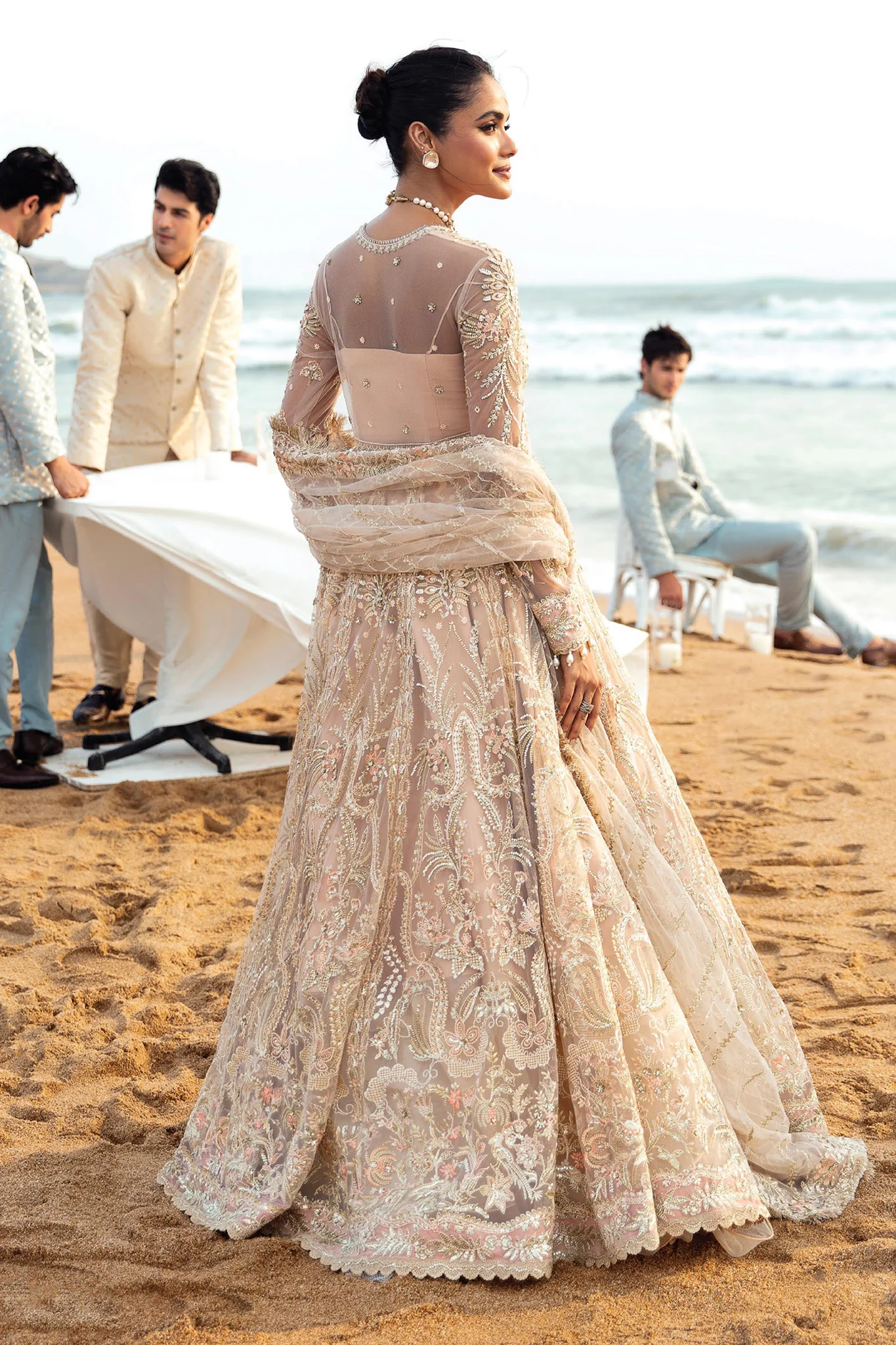 Dastangoi By Afrozeh Unstitched 3 Piece Luxury Formals Suit-AWE-07-Afsheen - Image 3