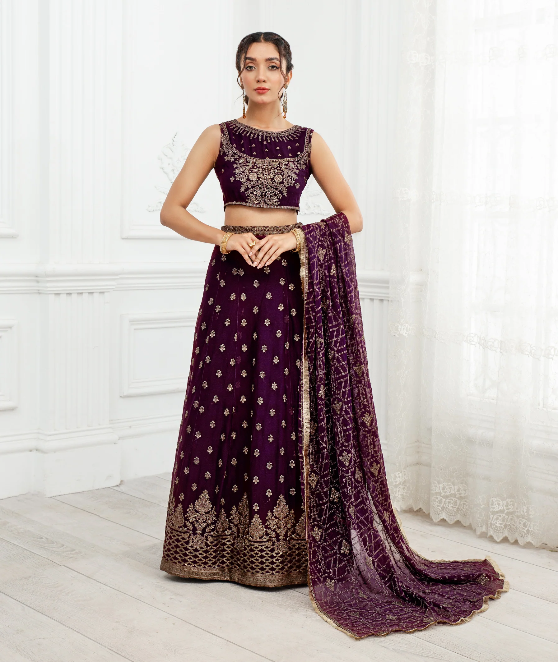Dastoor by Zarif Unstitched 3 Piece Chiffon Collection’2021-ZD-06-Nayaab