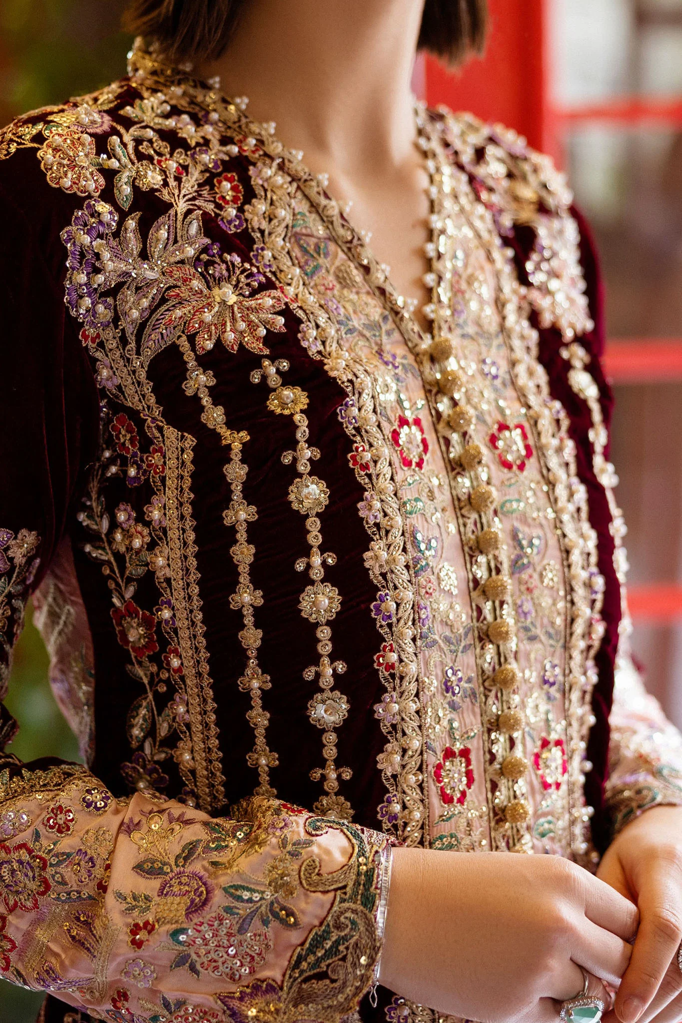 Deja Vu by Mushq Unstitched 3 Piece Velvet Collection ‘2024-MPS-08 - Image 4