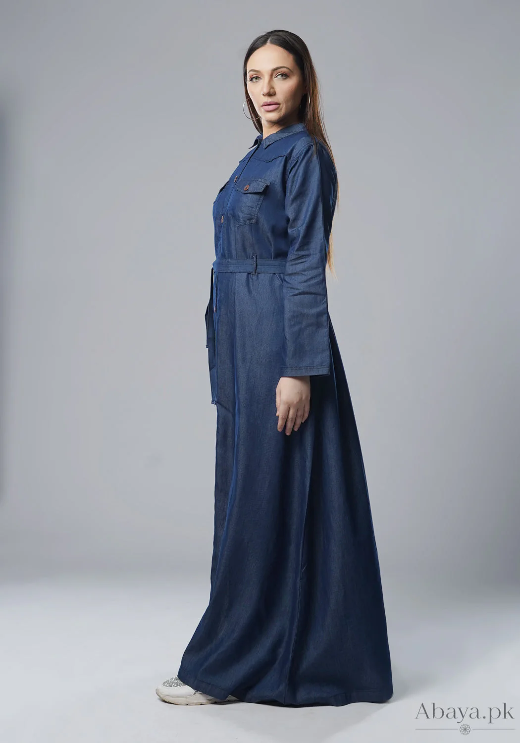 Abaya.Pk Denim Hale Abaya - Image 4