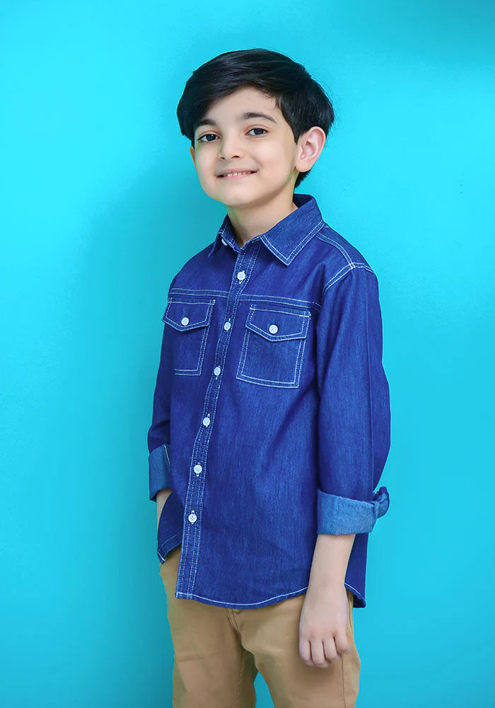 Ochre Clothing Denim Shirt - Image 2