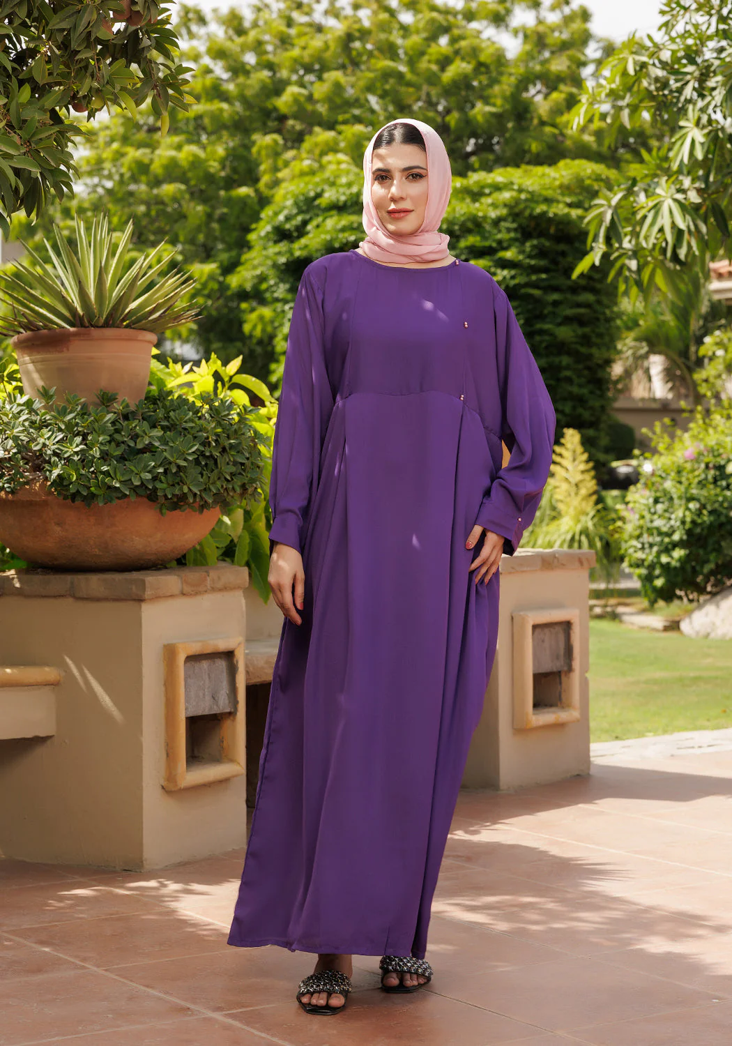 Hijabi.Pk Royal Purple Abaya