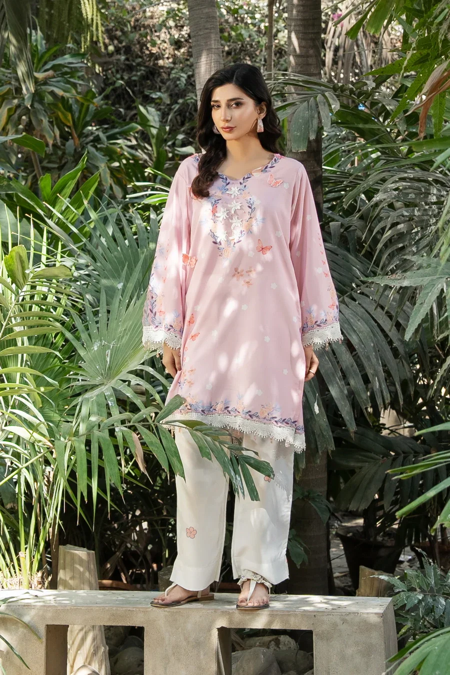 Dhaga Stitched 2 Piece Spring Summer Suit-Blushe - Image 15
